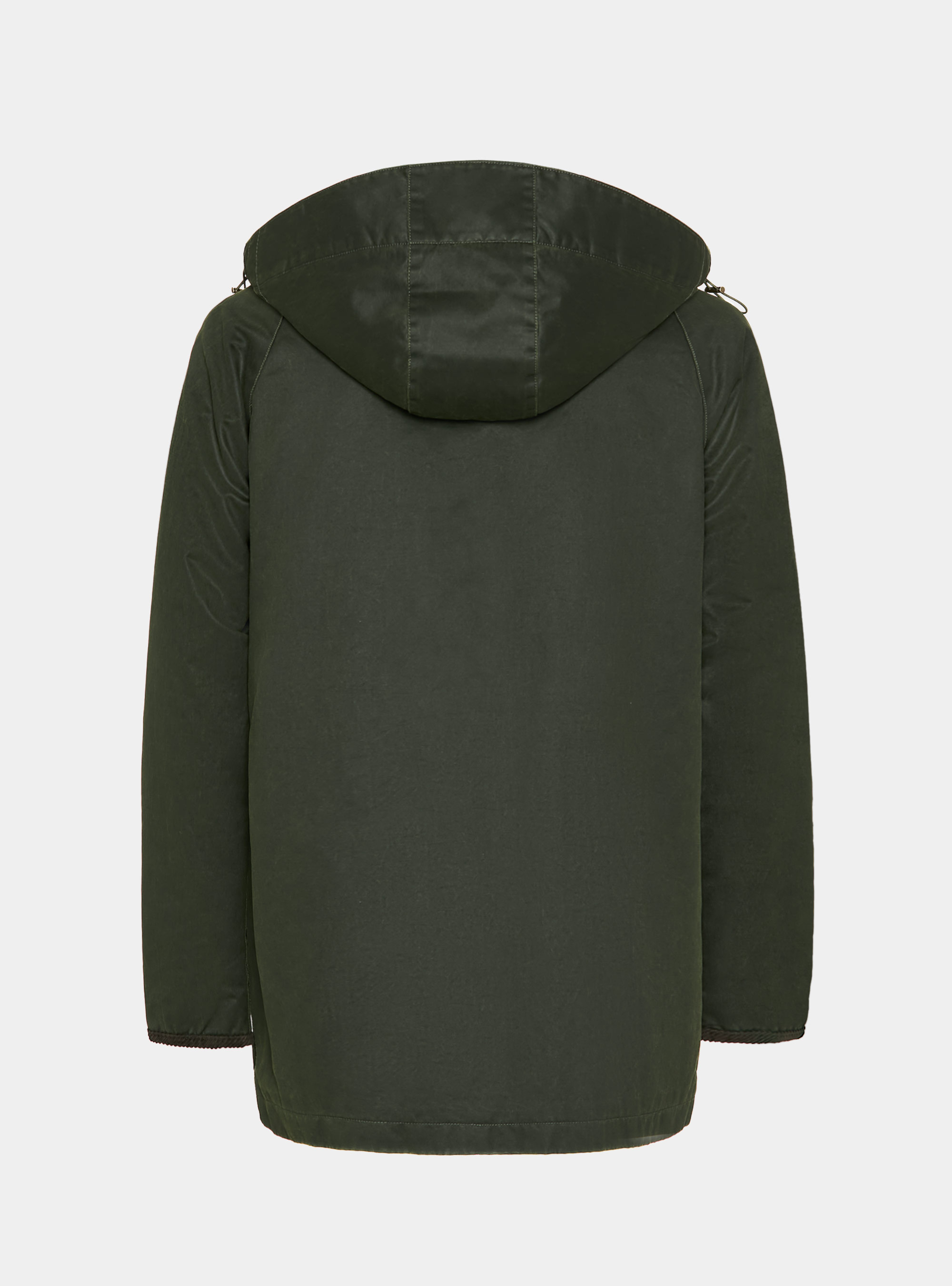 Giacca cerata in misto cotone, VERDE