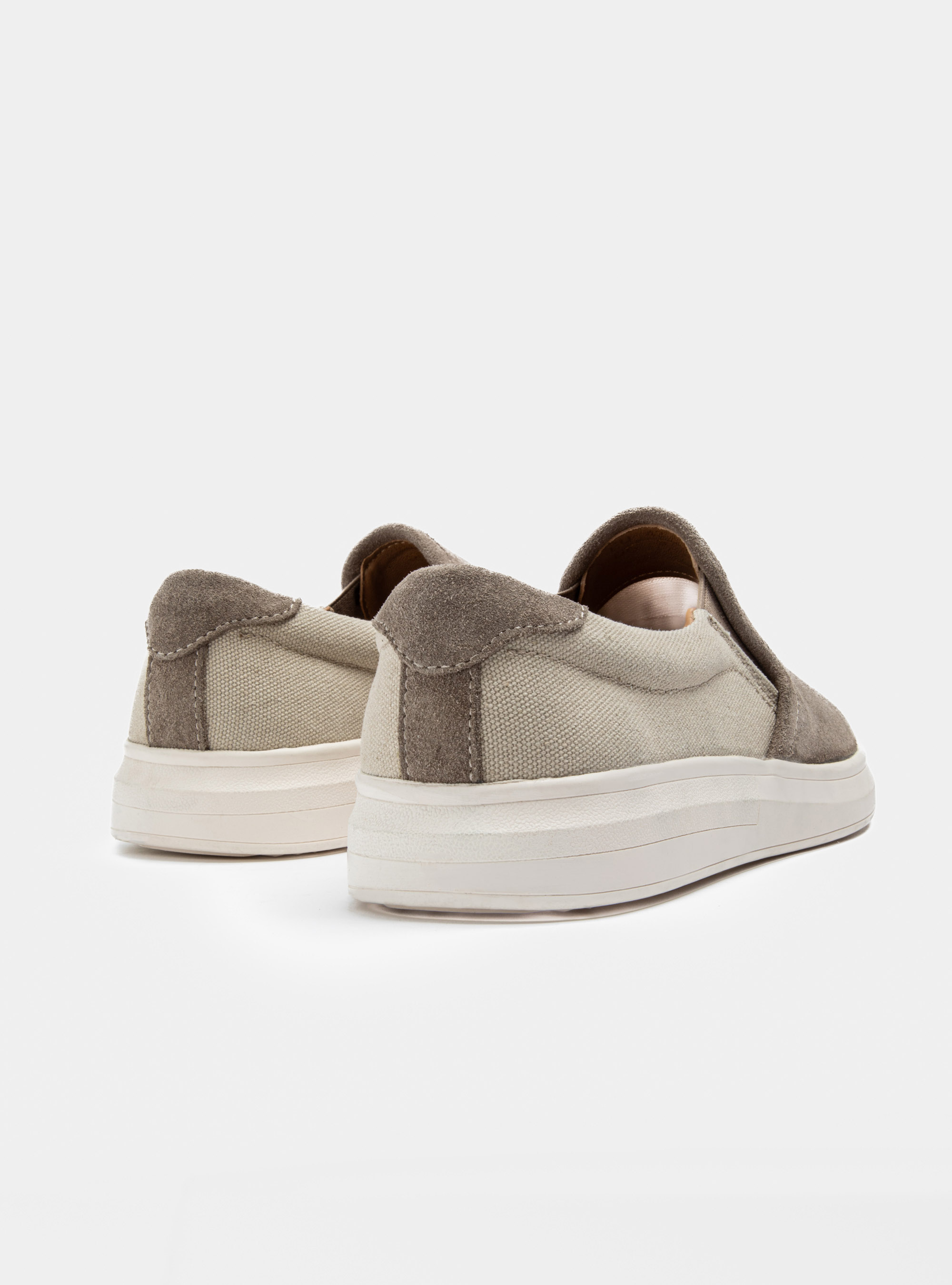 Slip-on aus Wildleder und Canvas, FANGO 0569C