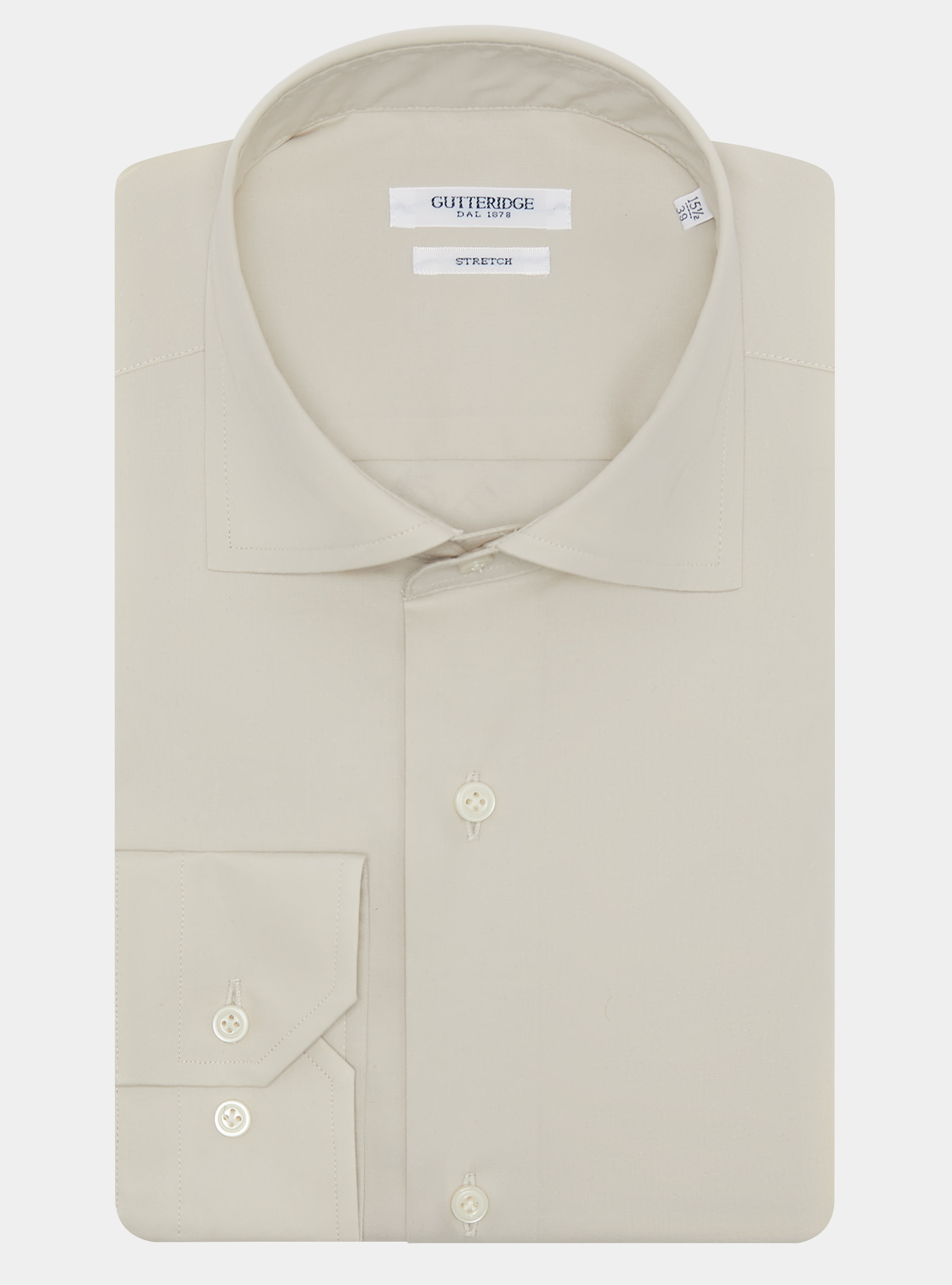 Chemise en popeline stretch, Ã CRU