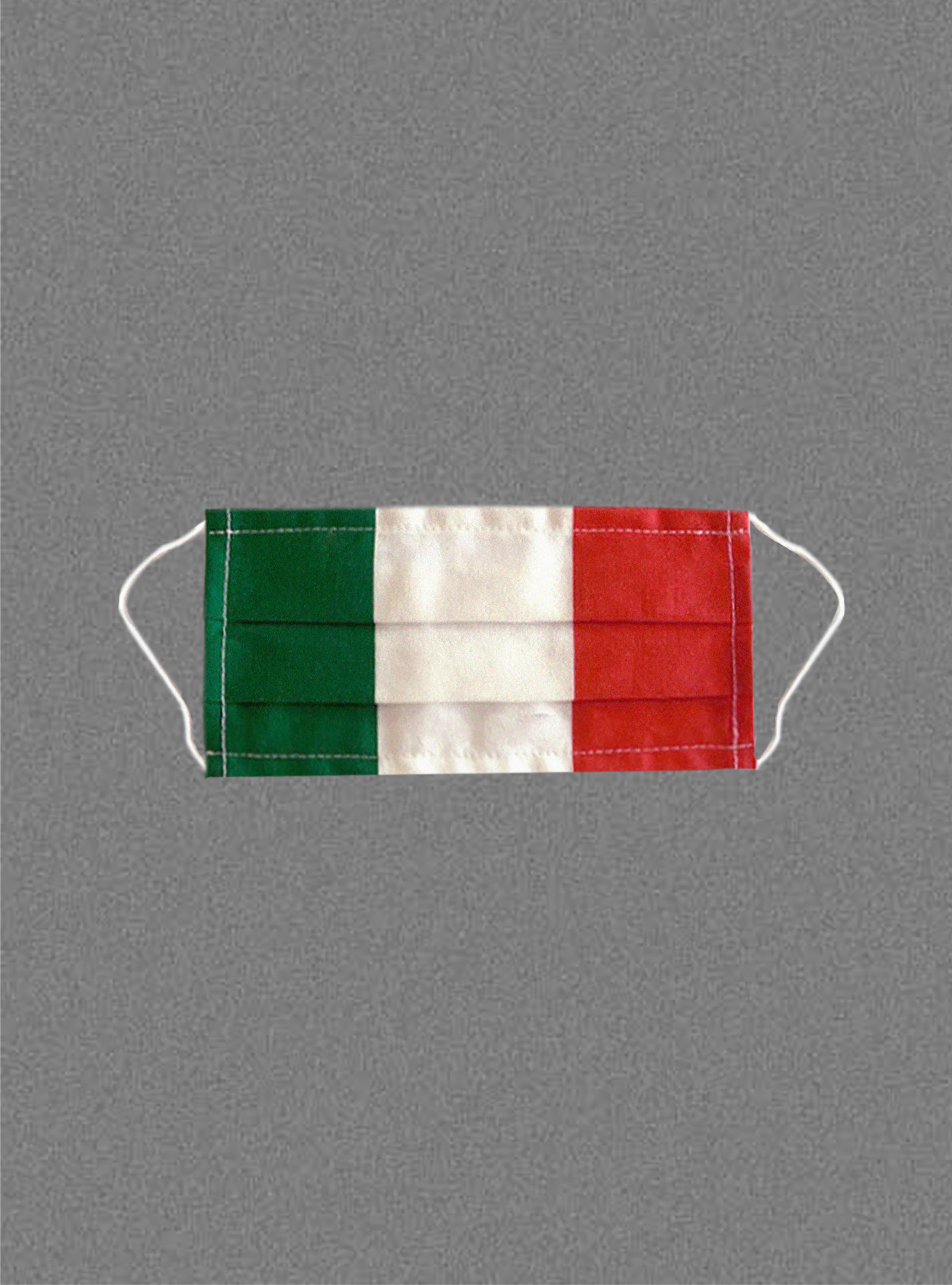 Mascherina in cotone bandiera italiana, UNICO