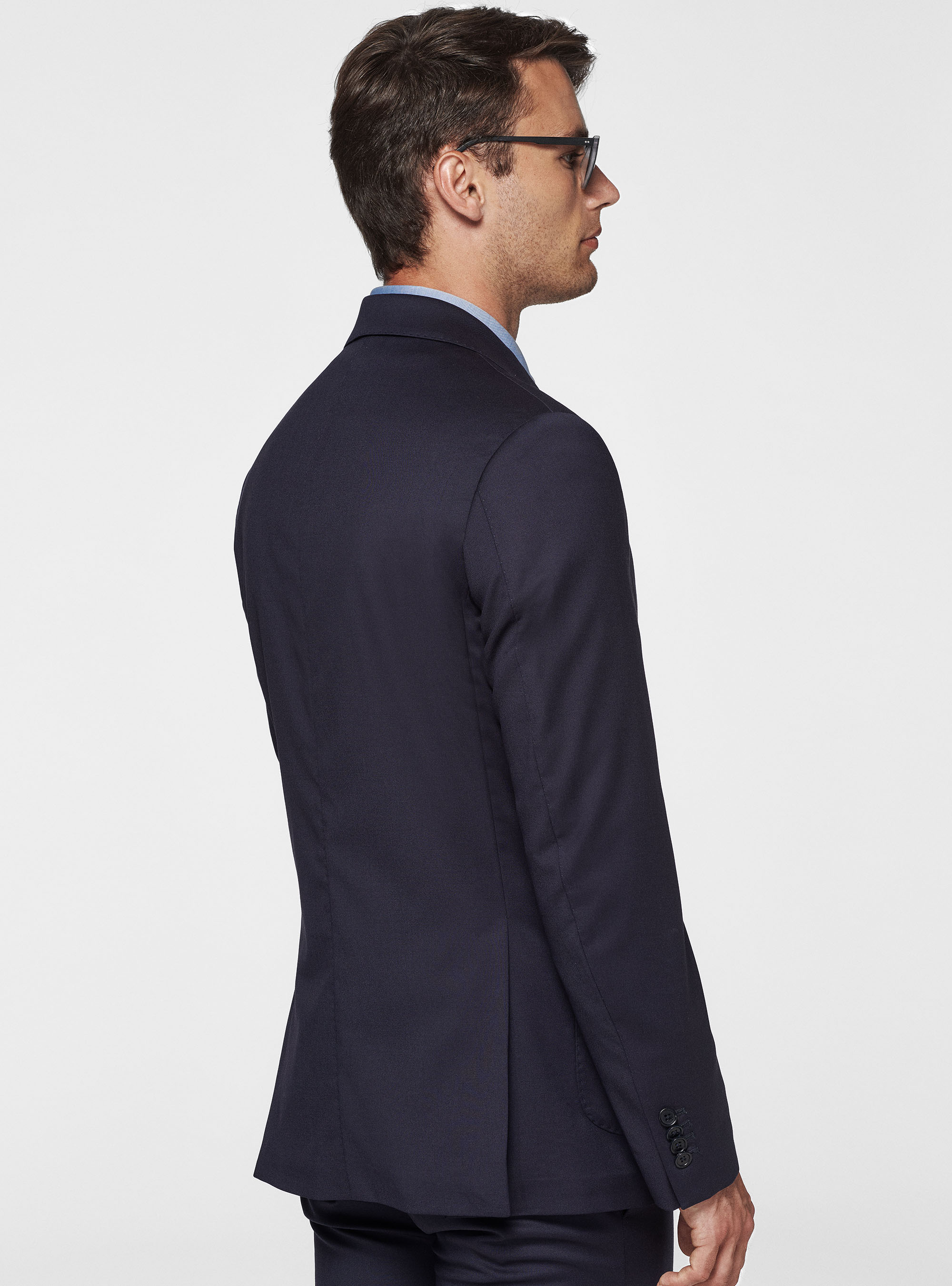 Giacca in pura lana, BLU NAVY