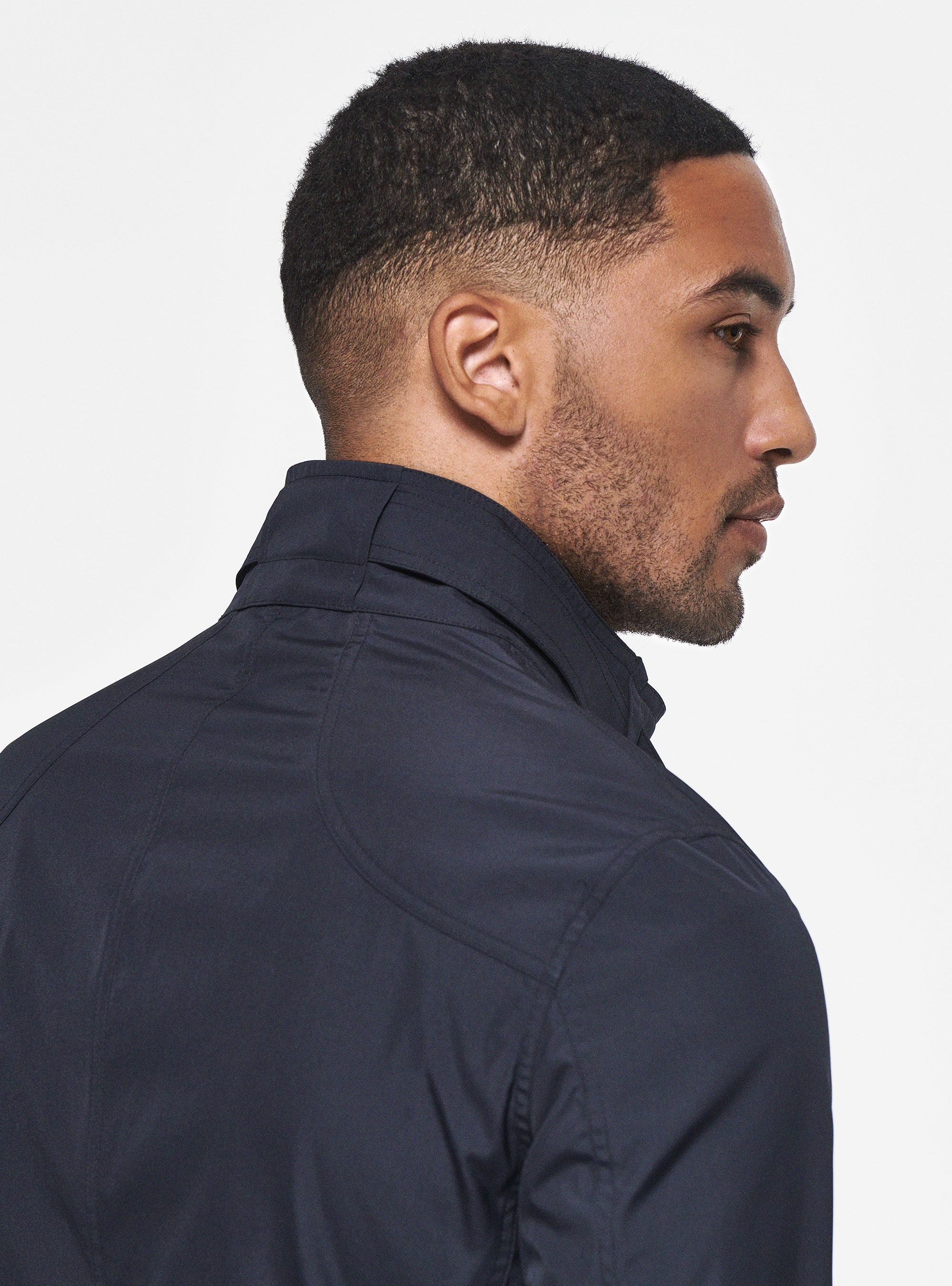 Field jacket in technical fabric, NAVY BLUE