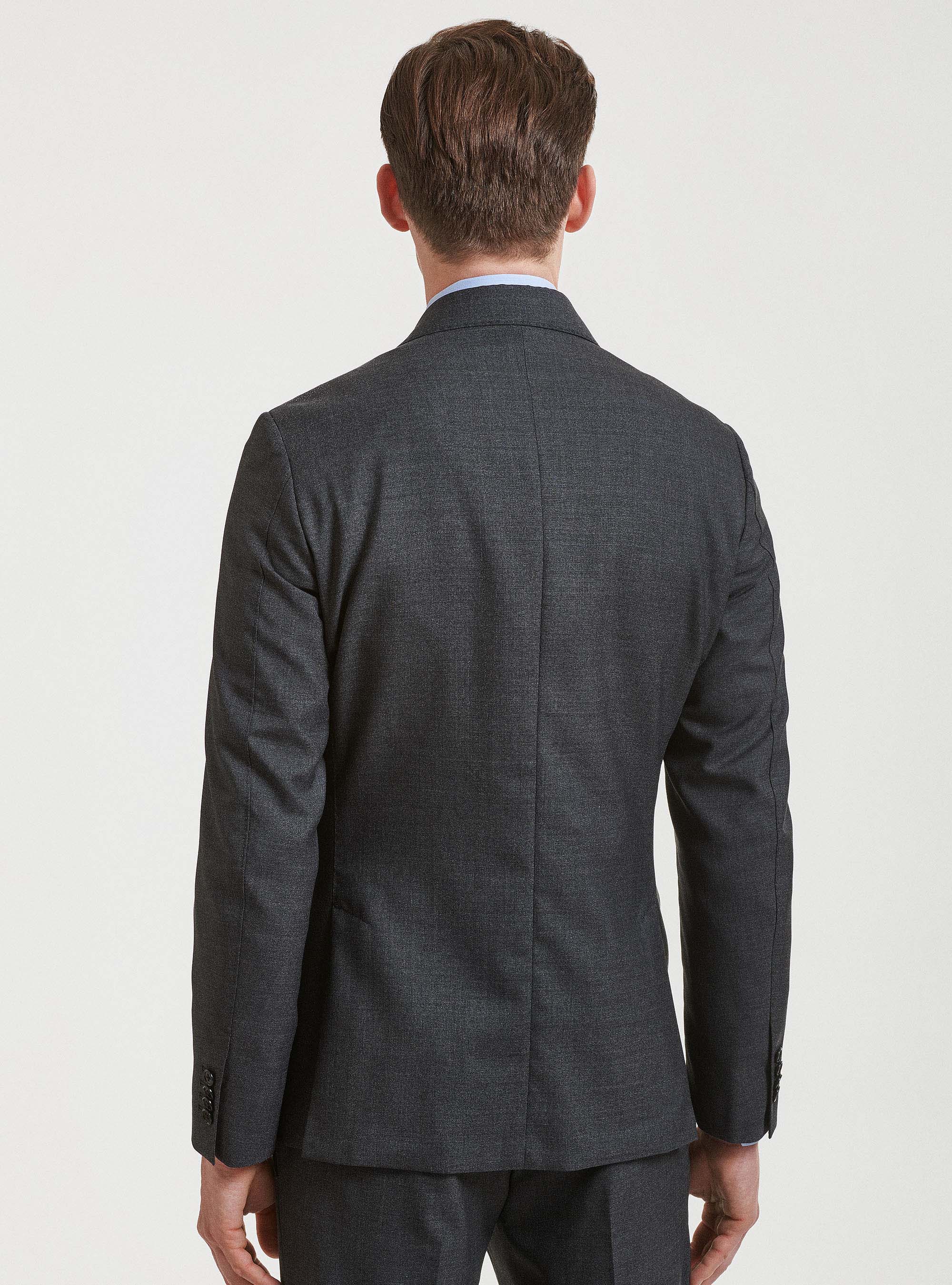 Giacca per abito in pura lana Vitale Barberis Canonico, ASFALTO