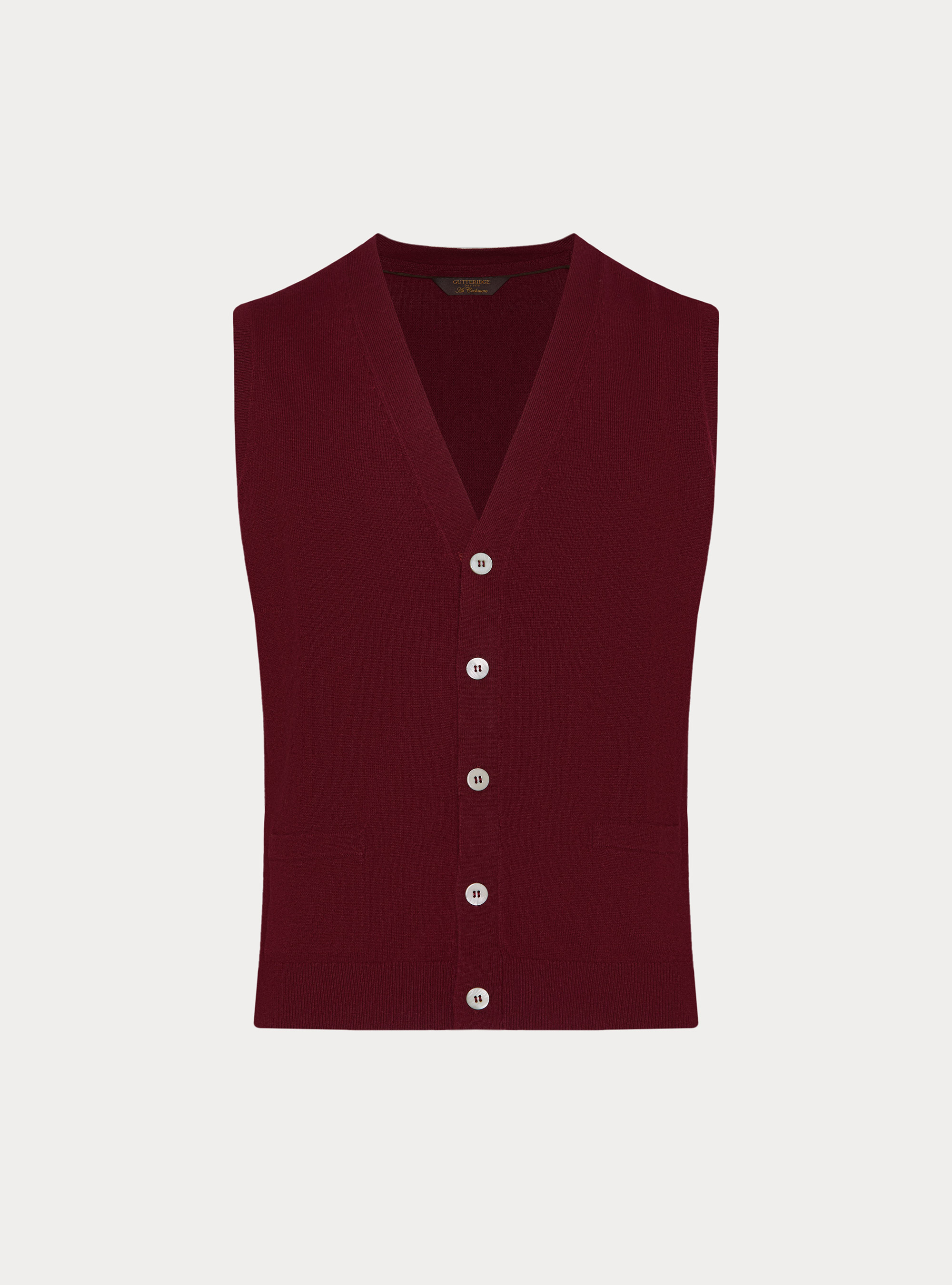 Lambswool and cashmere knit vest, VINACCIA 0401C