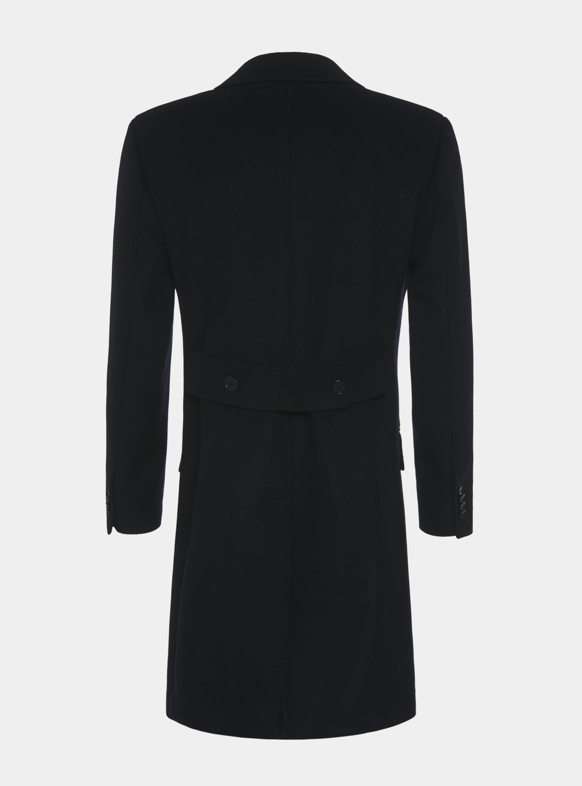 Wool and cashmere double-breasted coat