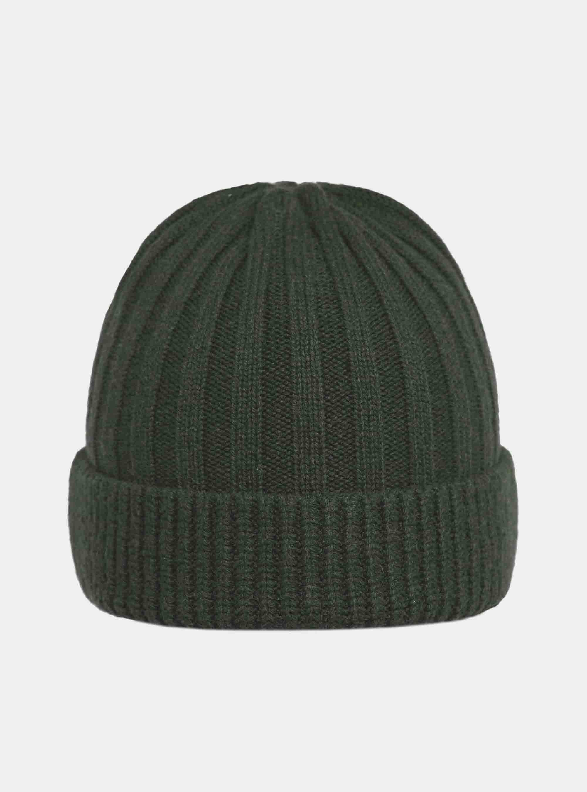 English rib cashmere blend beanie, MILITARE 0609C