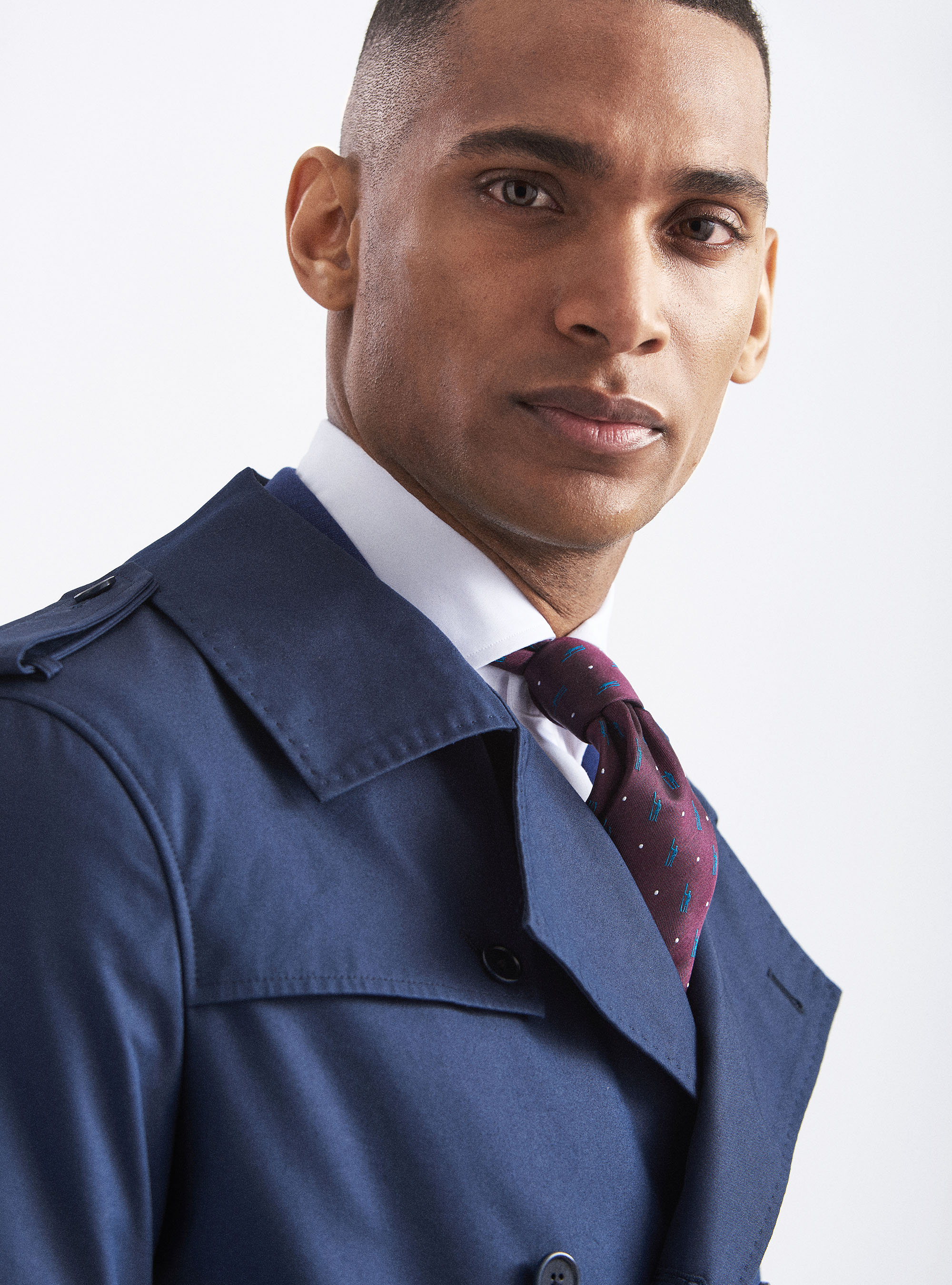 【CLEL】Double Tech Fade Trench Coat CLEL Double Tech Fade Trench Coat