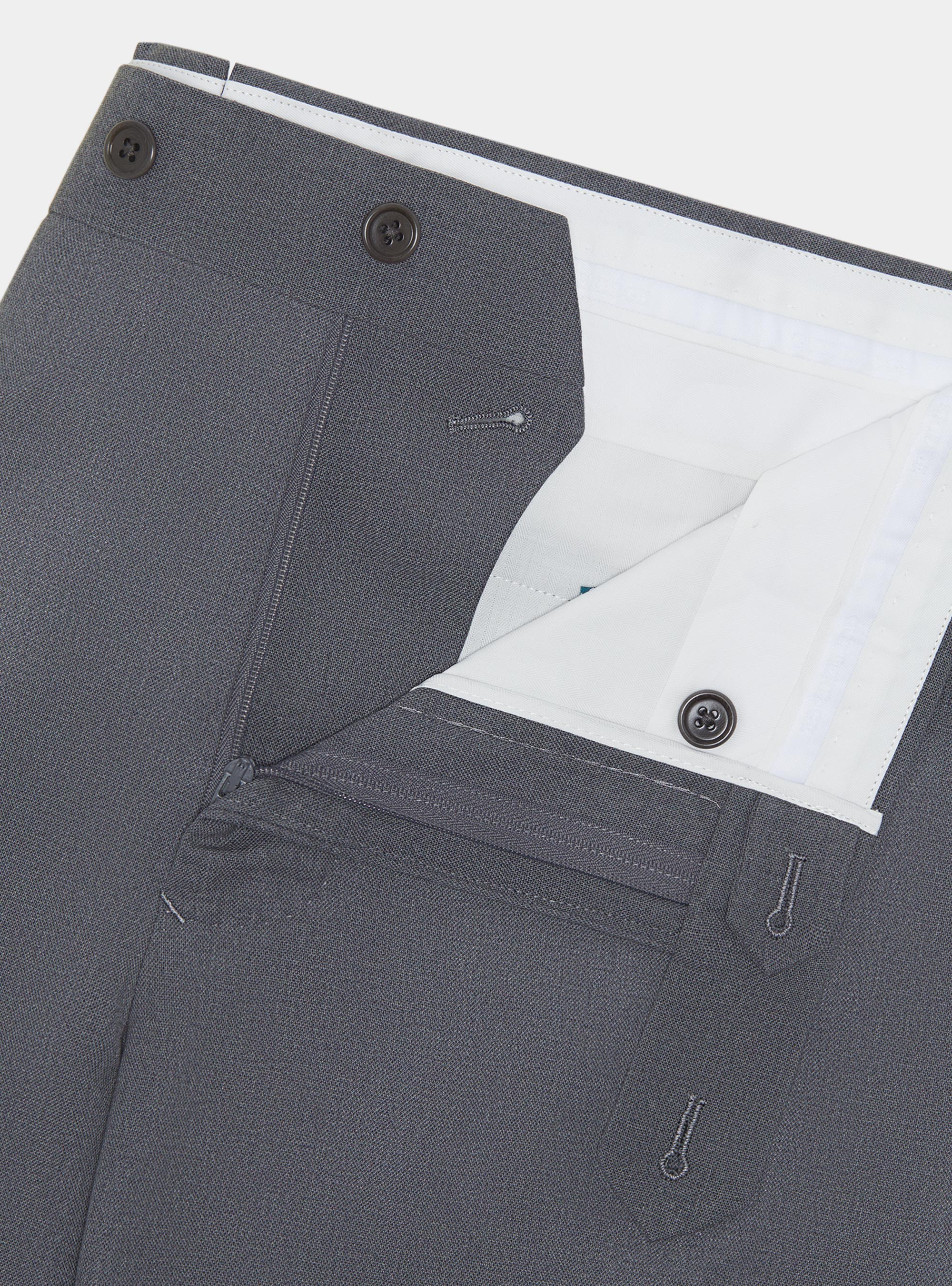 Cerruti pure wool travel suit trousers, GREY