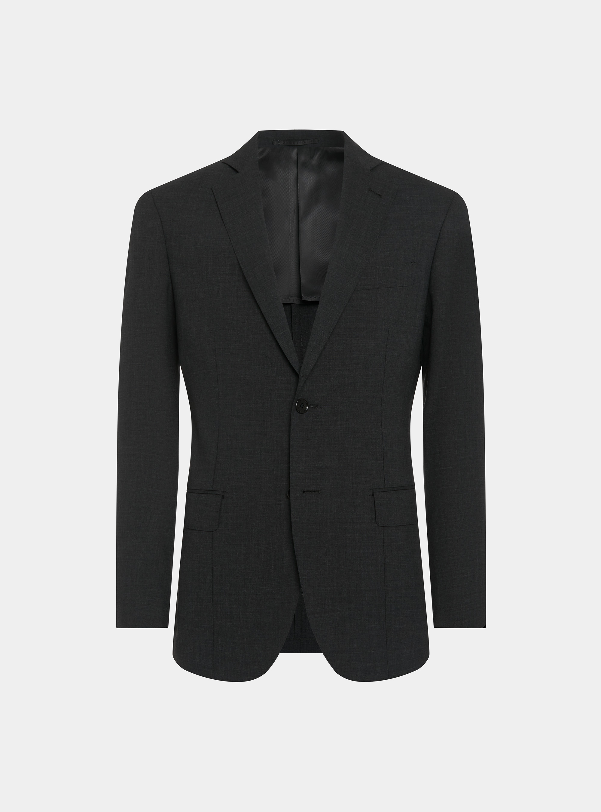 Blazer in pure superfine wool 120, ASFALTO 0112C