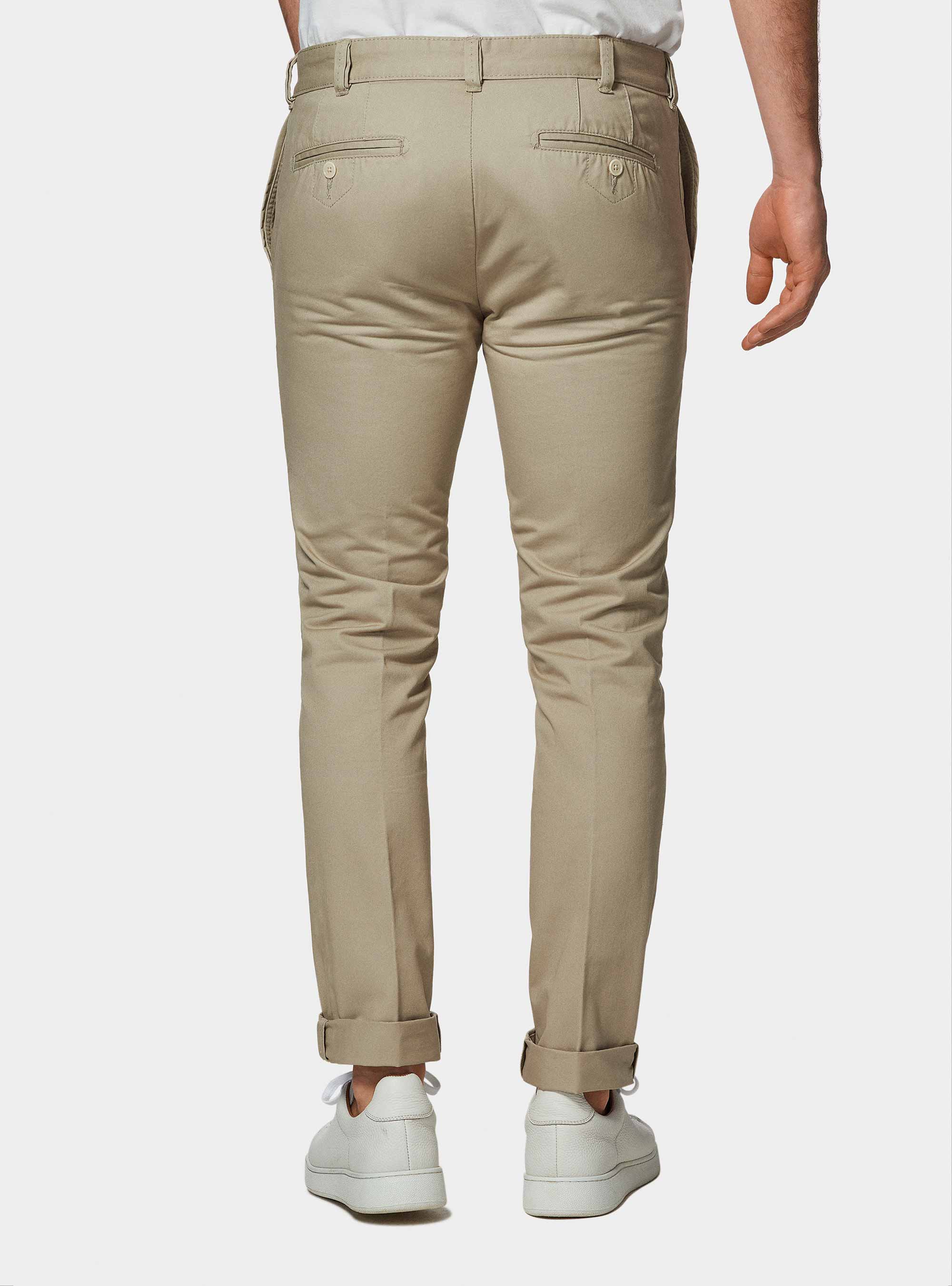 NEAT × canterbury EMB CHINO PANTS Slim fit cotton twill chino trousers | Gutteridge | Men's