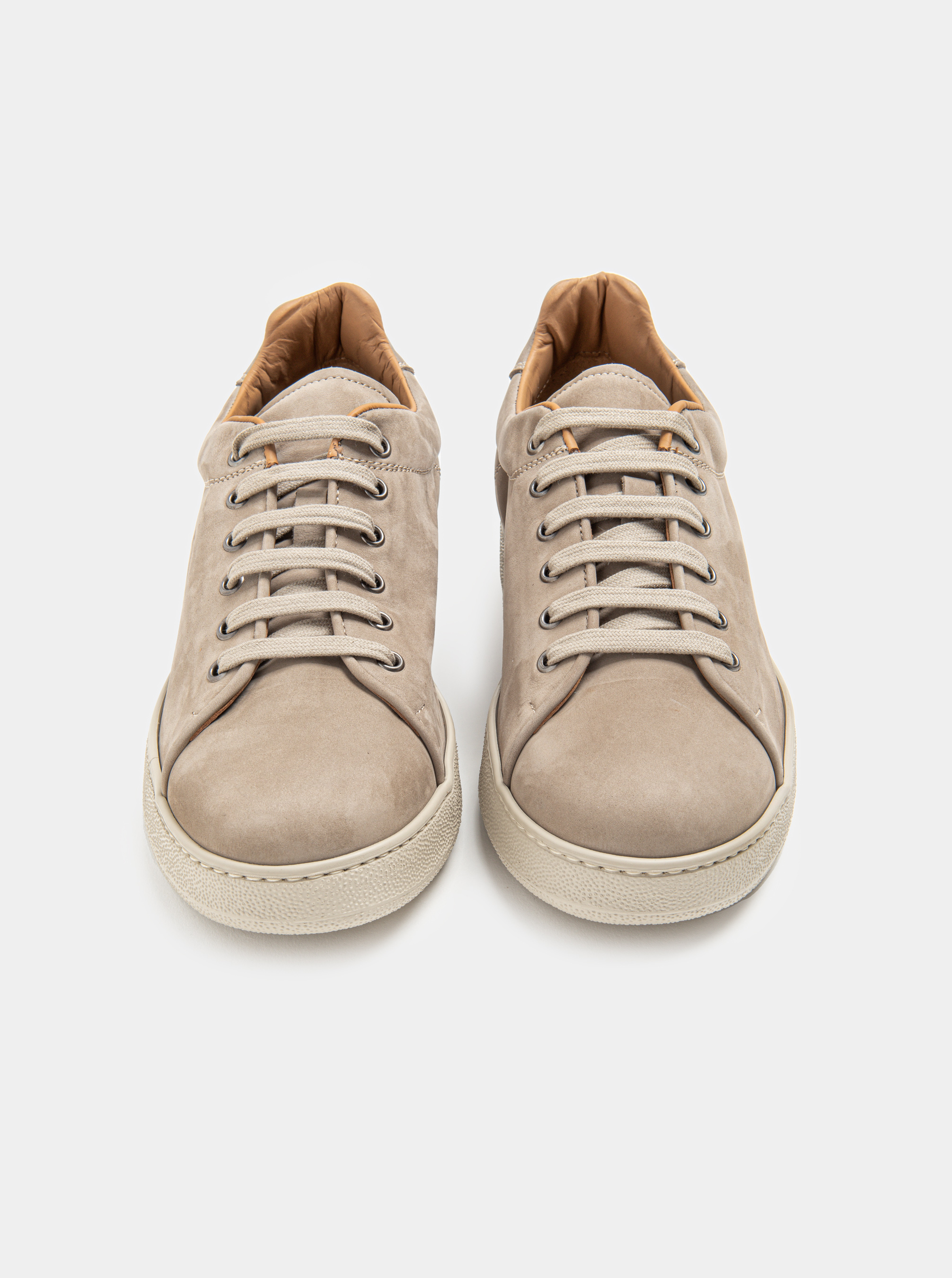 Sneakers in suede, ECRU