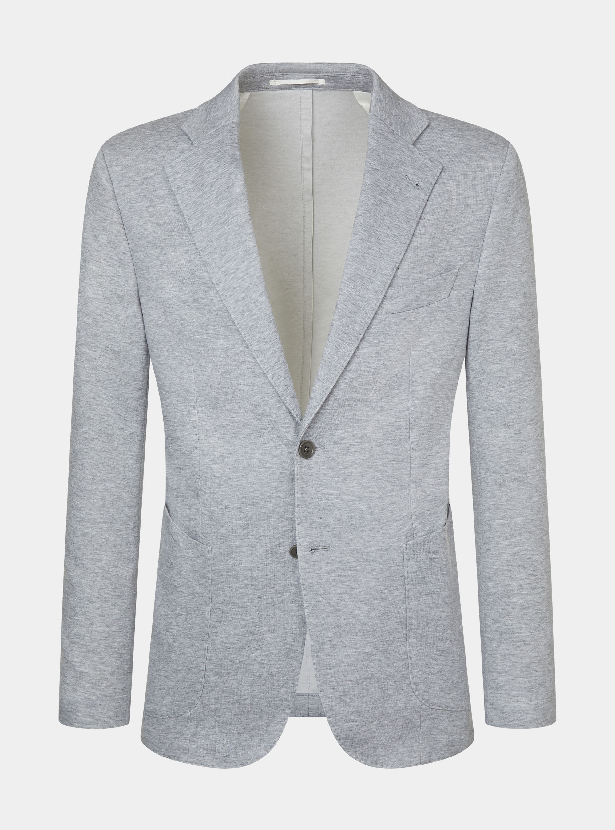 Giacca in jersey di maglia, GRIGIO CHIARO 0256C