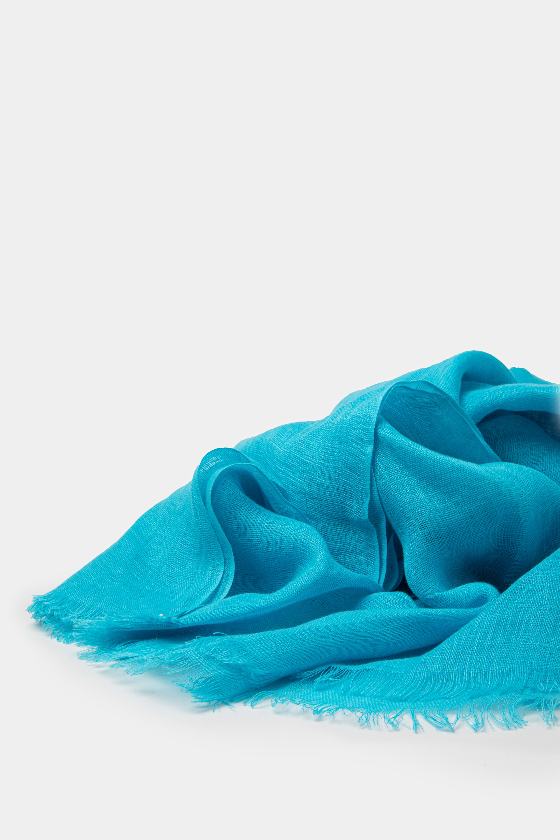 Sciarpa in lino tinta unita, CELESTE