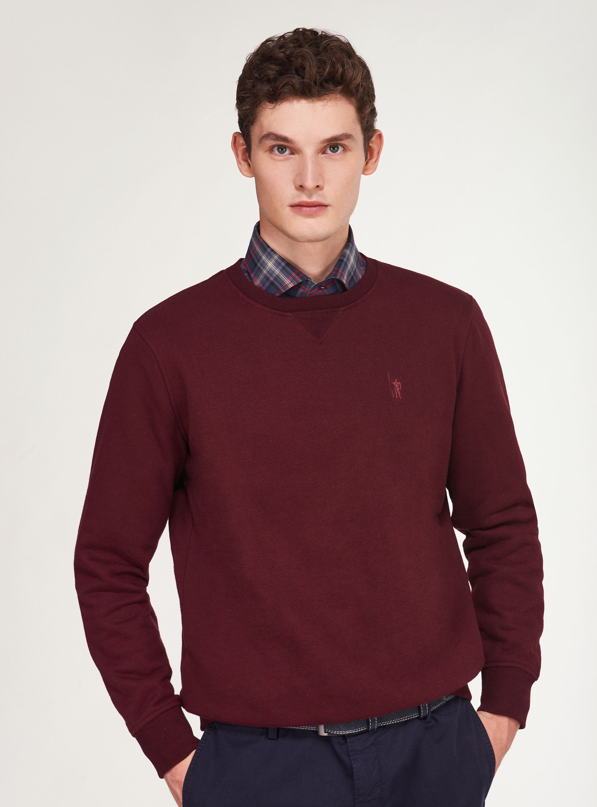 felpe con colletto a camicia