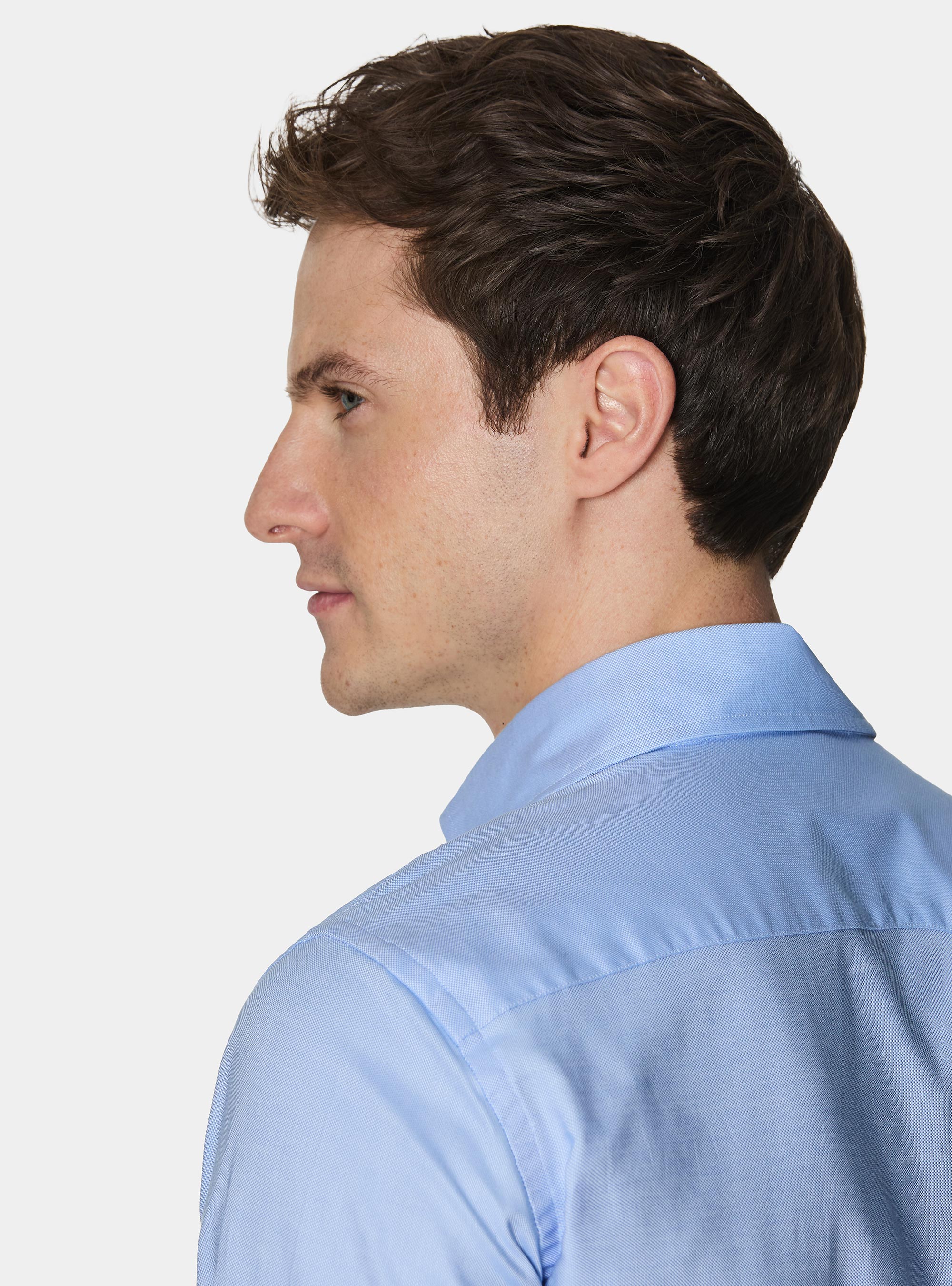 Camicia in cotone oxford, AZZURRO