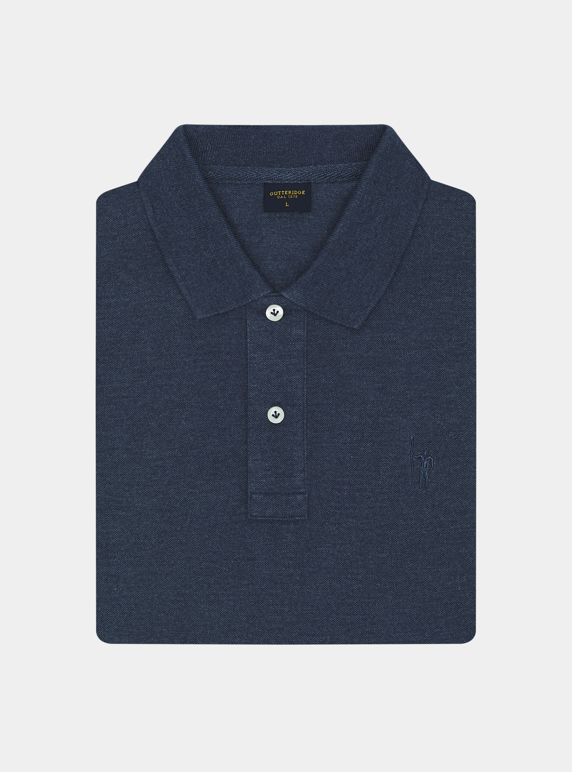 Polo classica in piquet, INCHIOSTRO