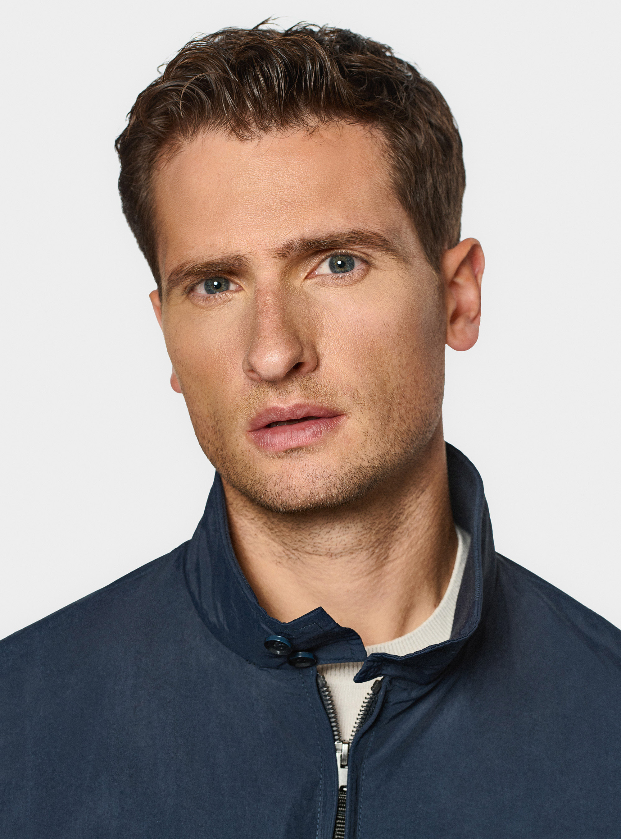 Bomber in tessuto tecnico, BLU NAVY