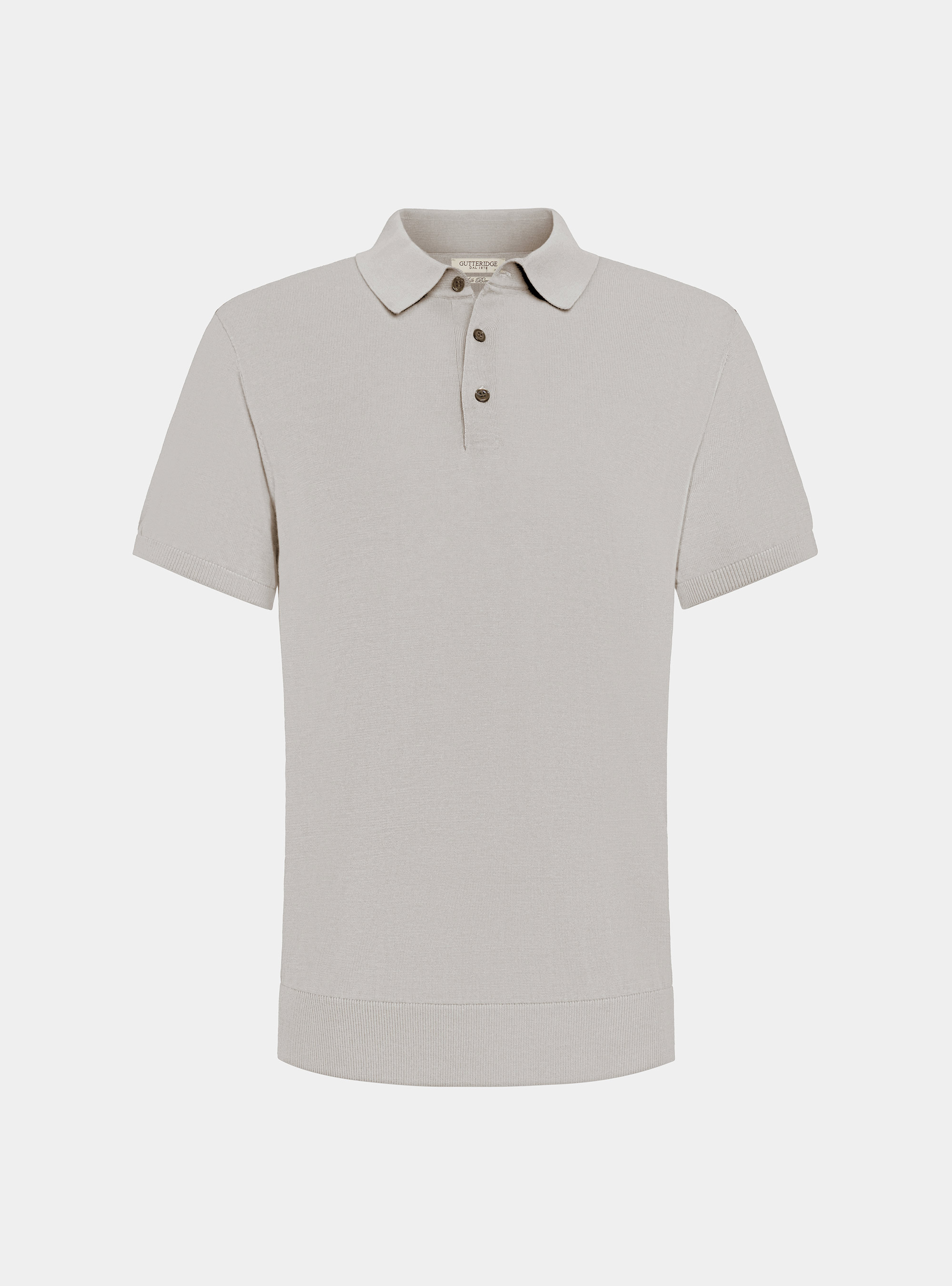 Polo en coton et soie, PERLA 0178C