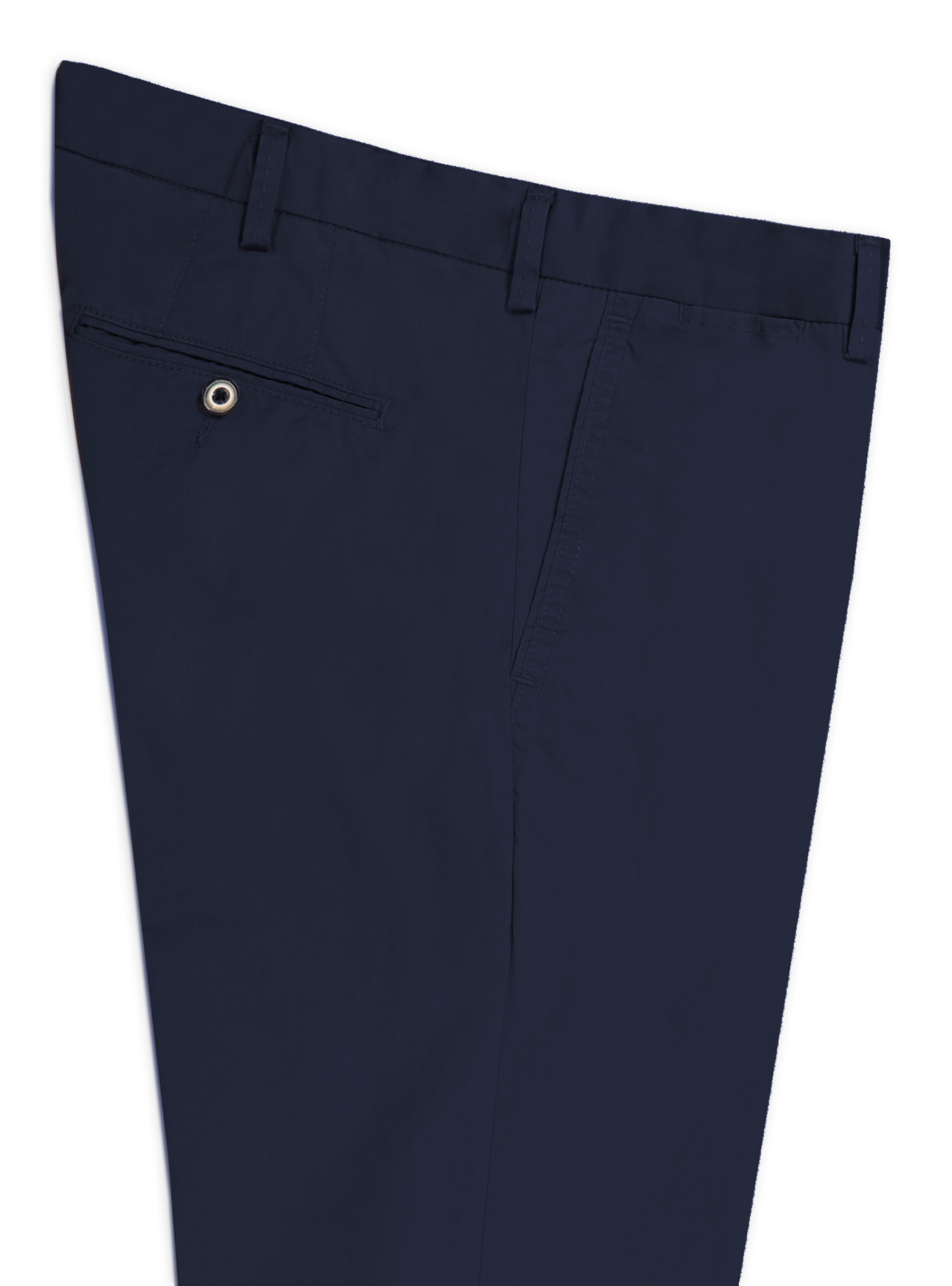 Pantaloni chino in popeline di cotone, BLU NAVY
