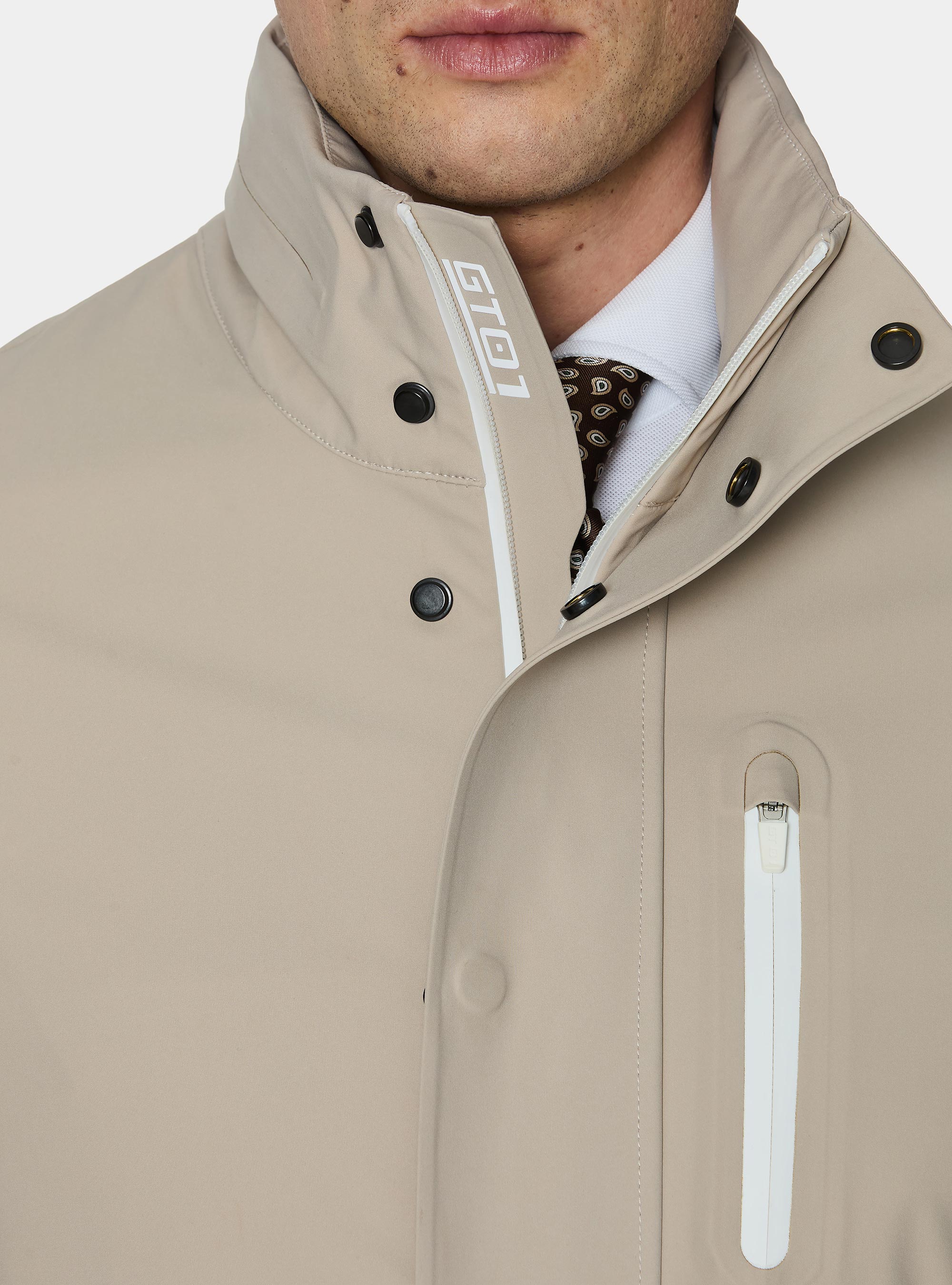 Giubbino in tessuto tecnico, CRUDO