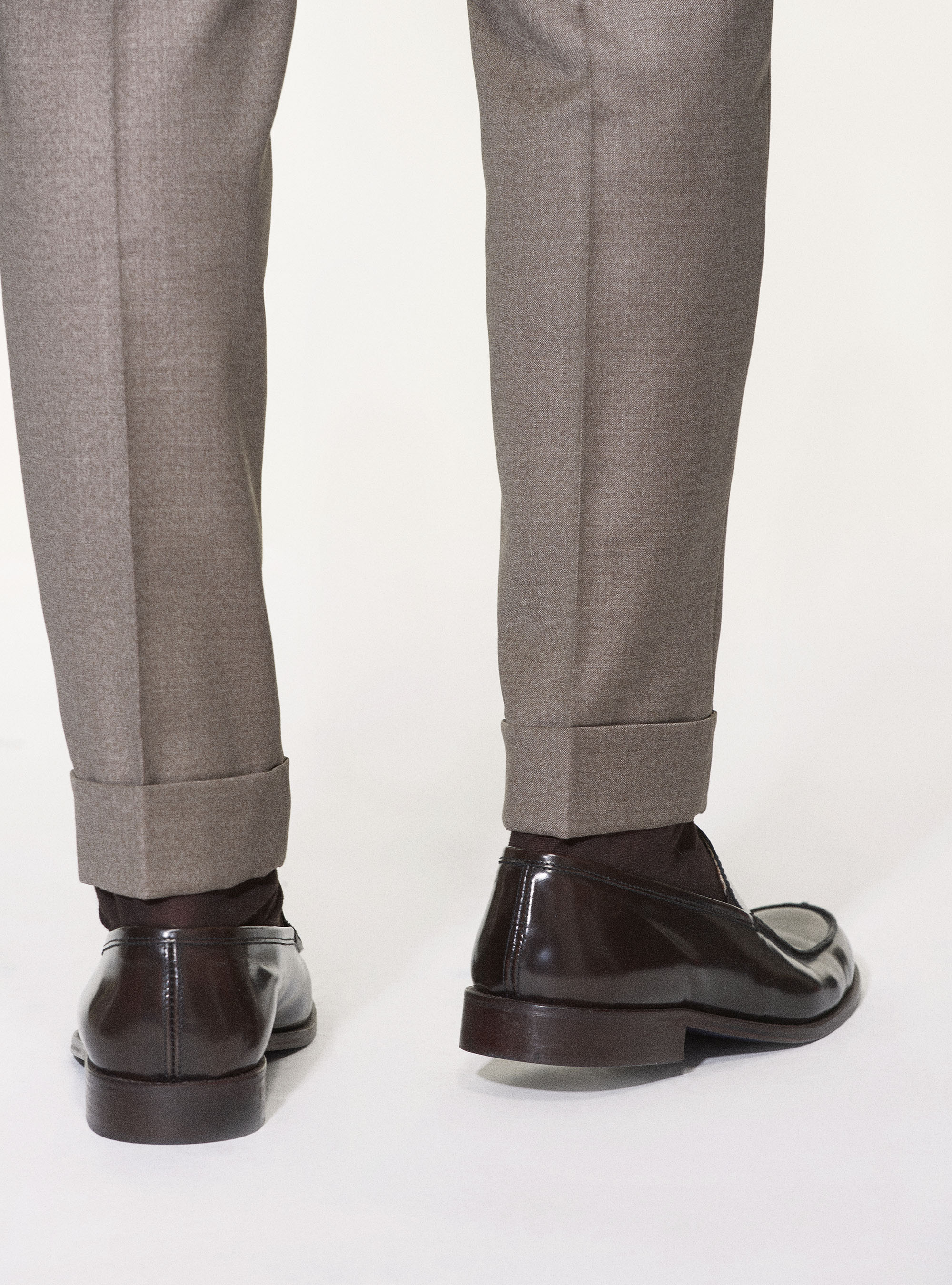 Pantaloni in pura lana superfine 110's Vitale Barberis Canonico, SABBIA