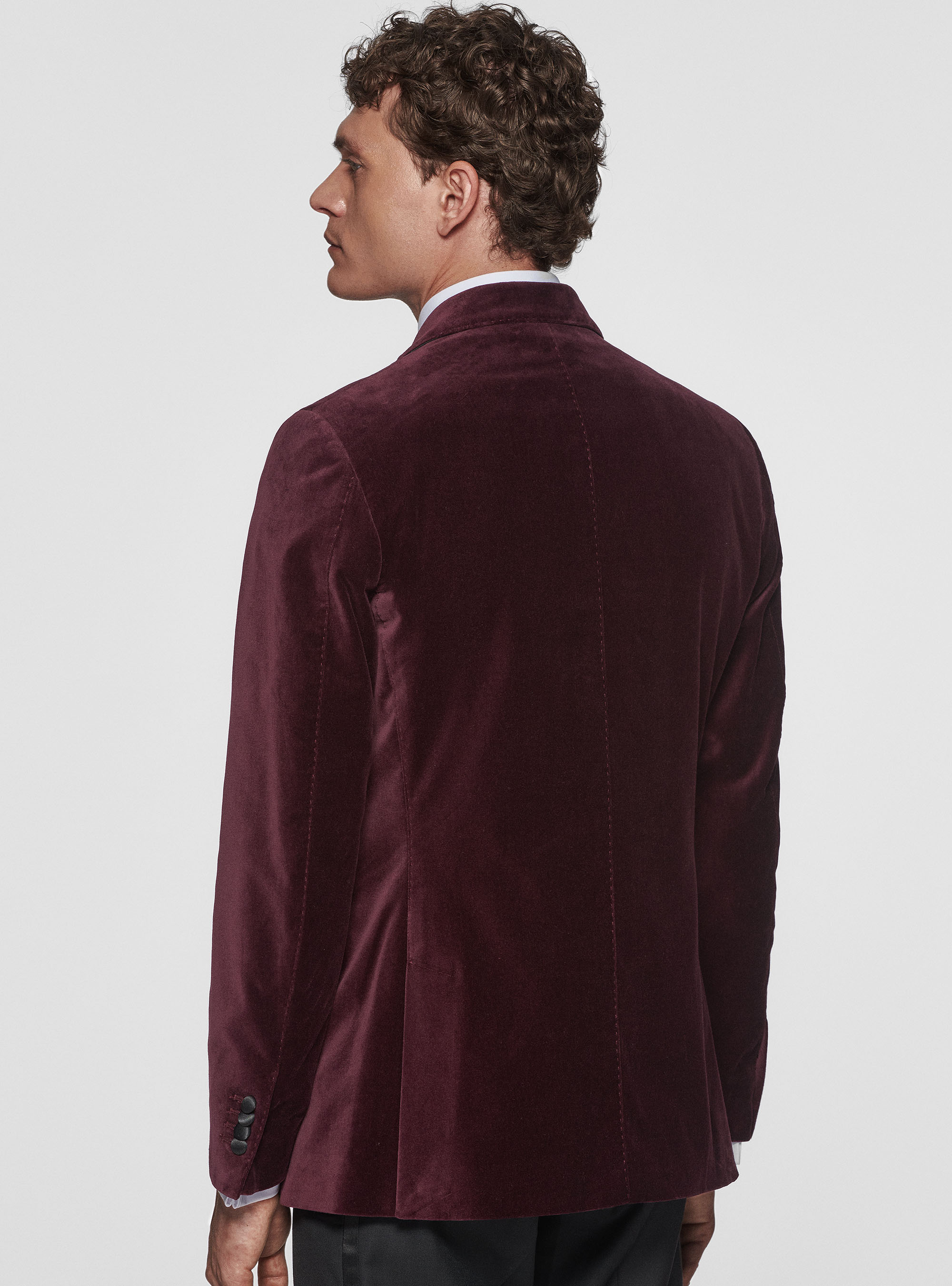 Giacca smoking in velluto liscio, VINACCIA 0401C