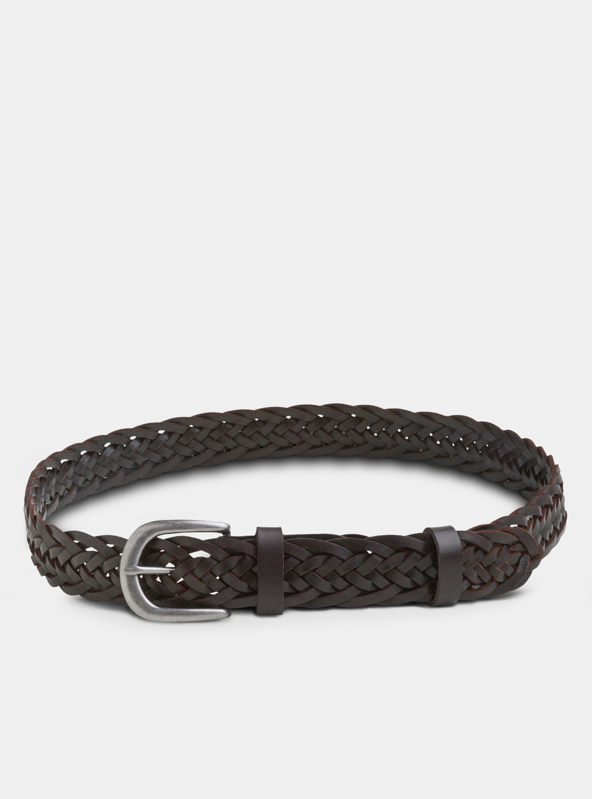 Cintura a treccia, MARRONE