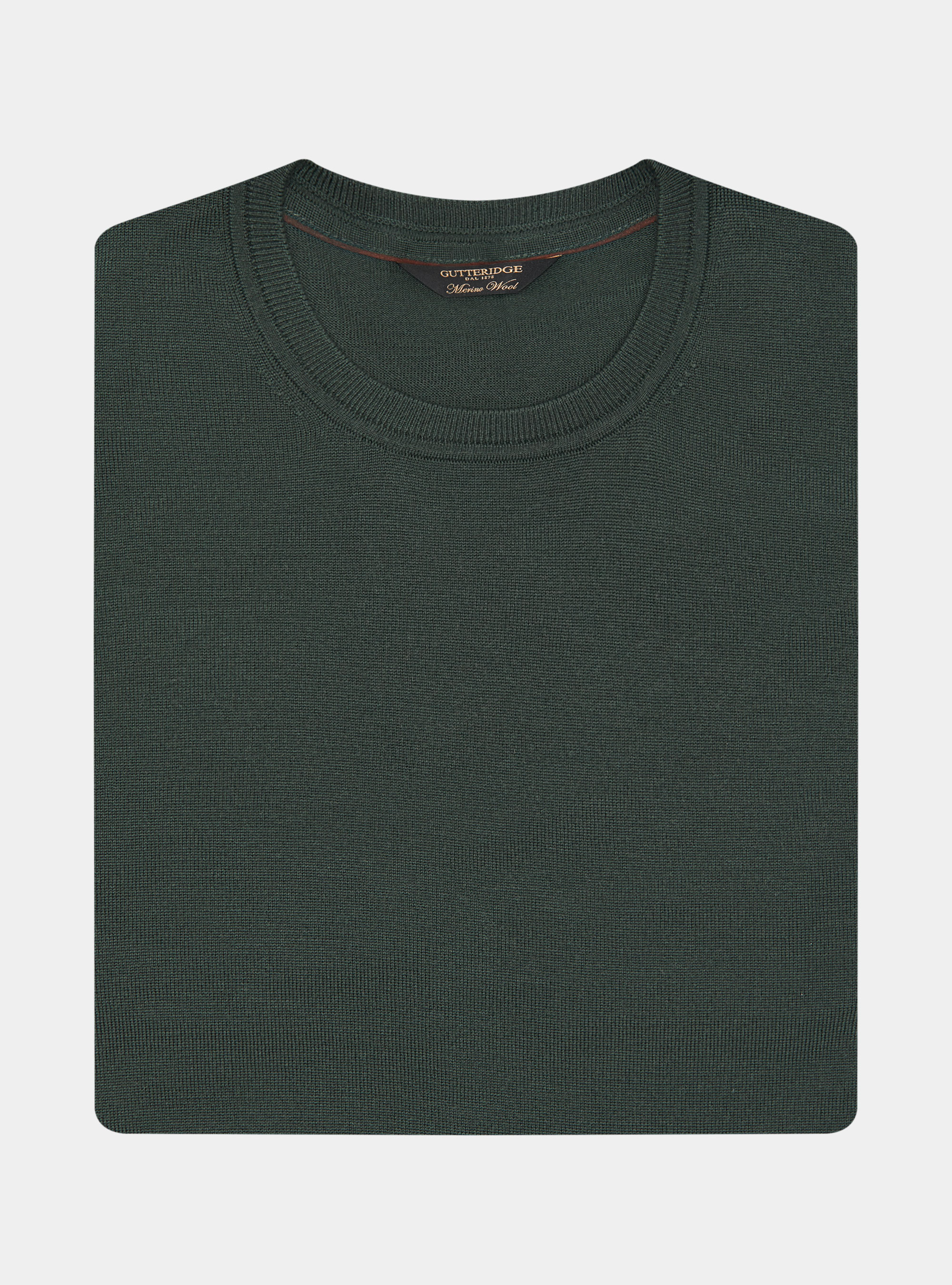 Punto de cuello redondo de pura lana merina extrafina, MILITARE 0609C