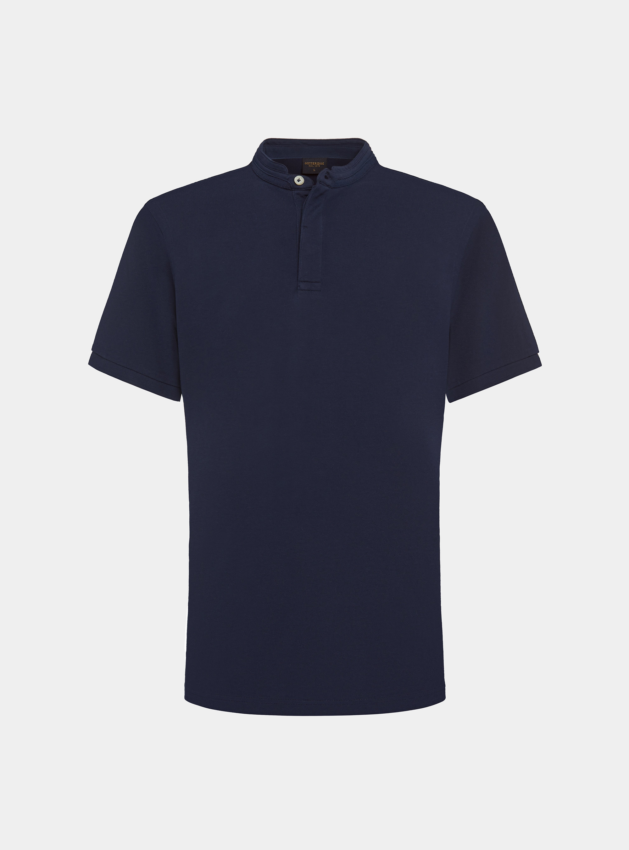 Polo cor&eacute;en en piqu&eacute;, BLEU