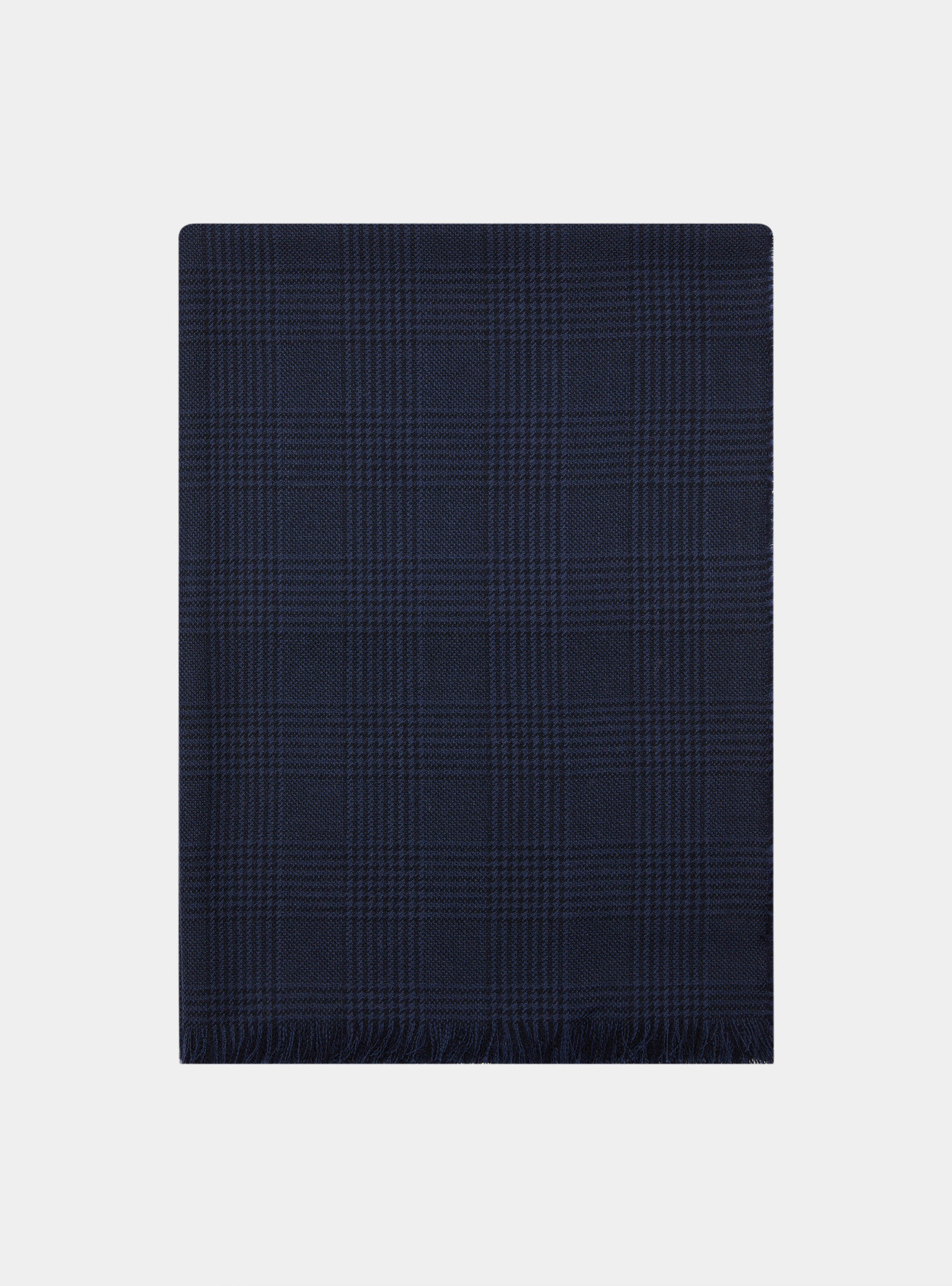 Patterned wool scarf, INK