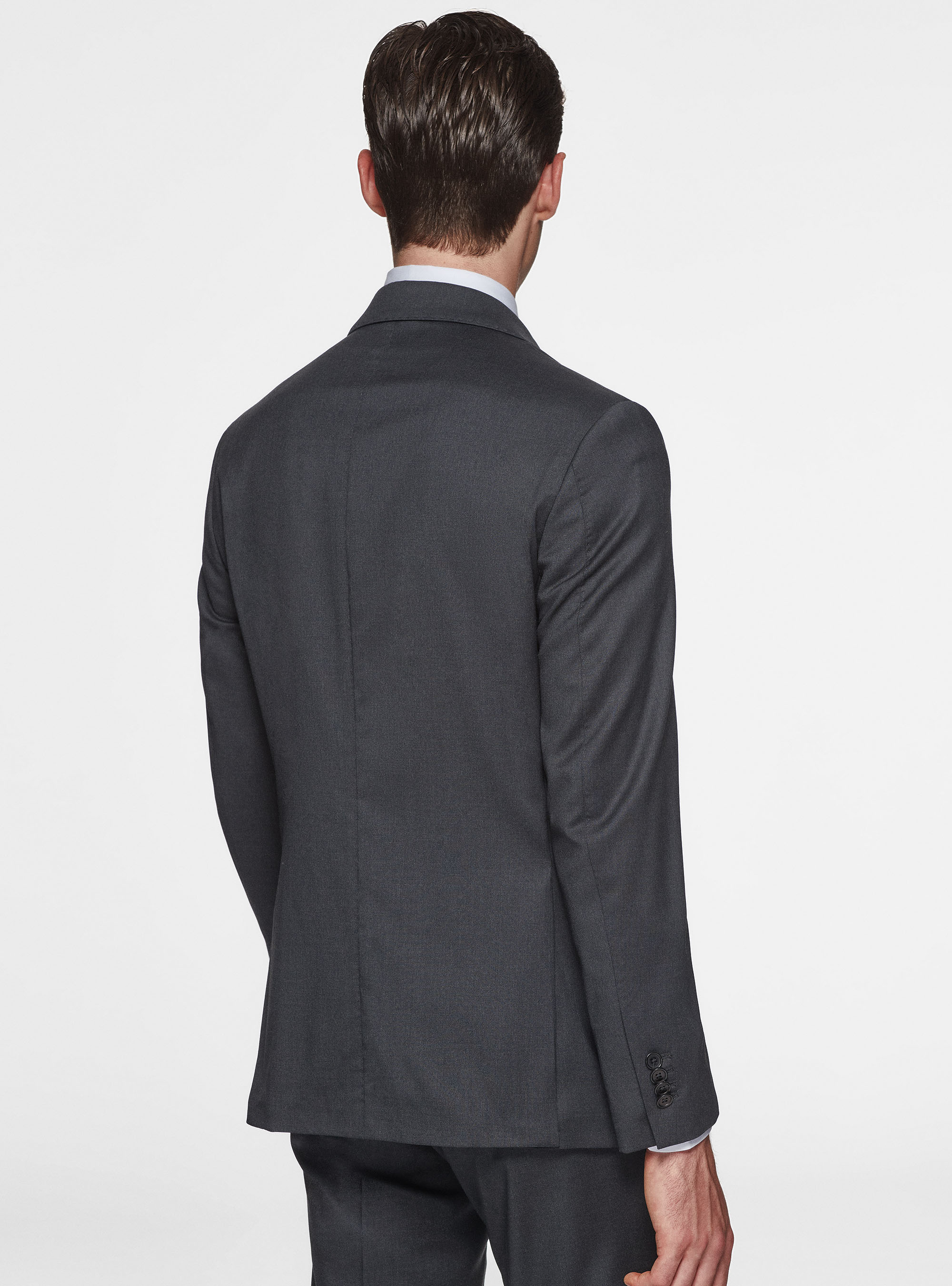 Giacca in pura lana, ASFALTO