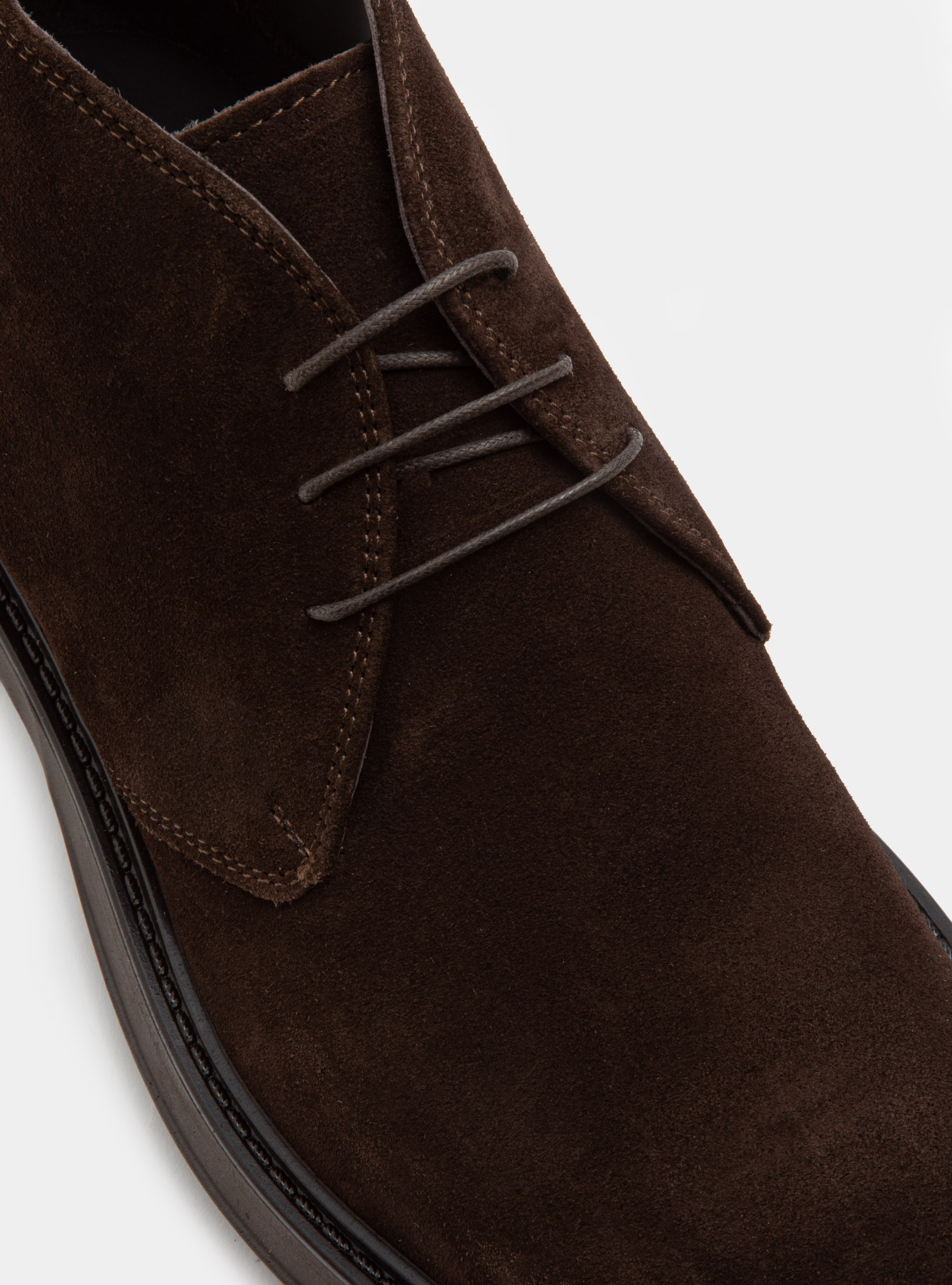 Polacchino in suede, TESTA DI MORO