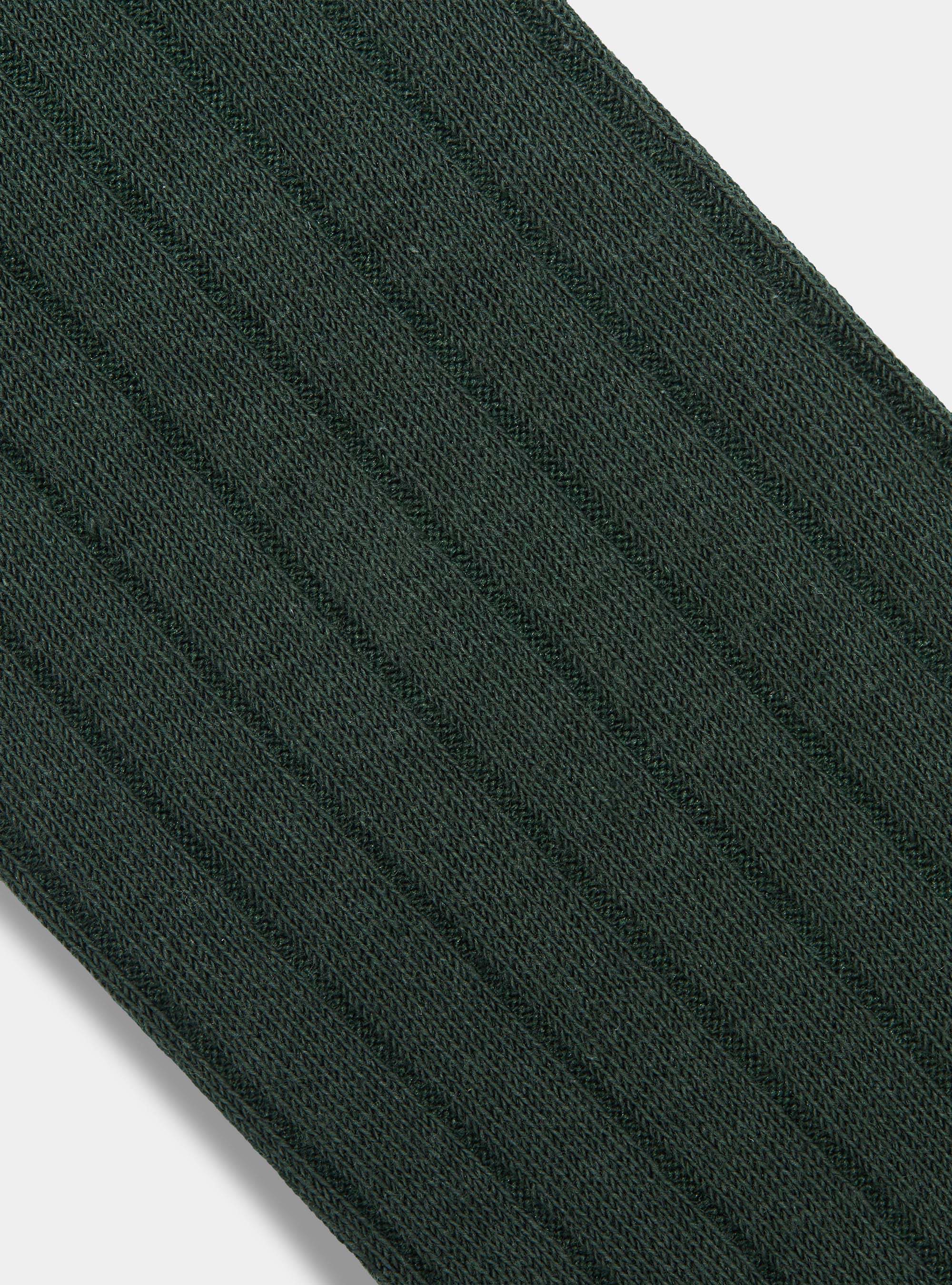 Calcetines de canalé con bordado, VERDE