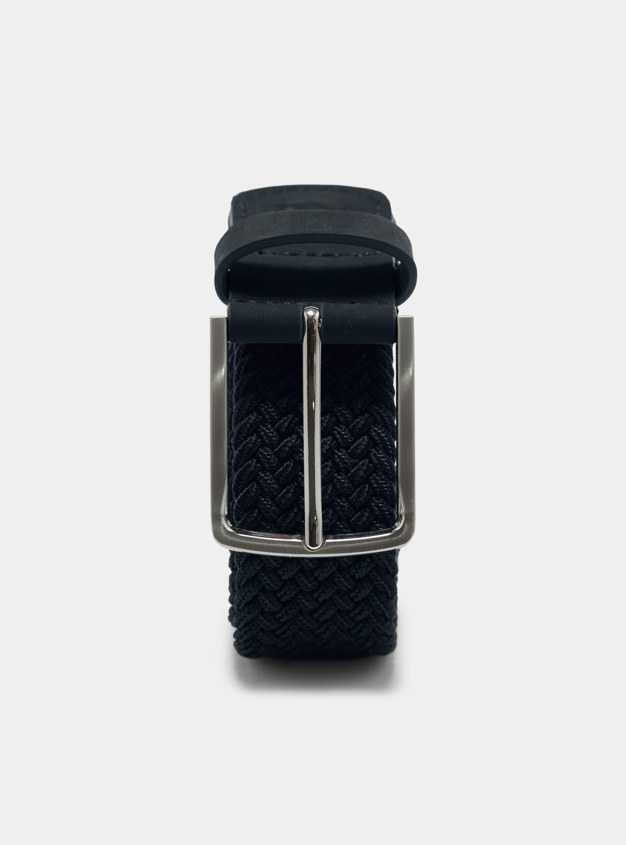 Ceinture élastique unie, BLEU MARINE