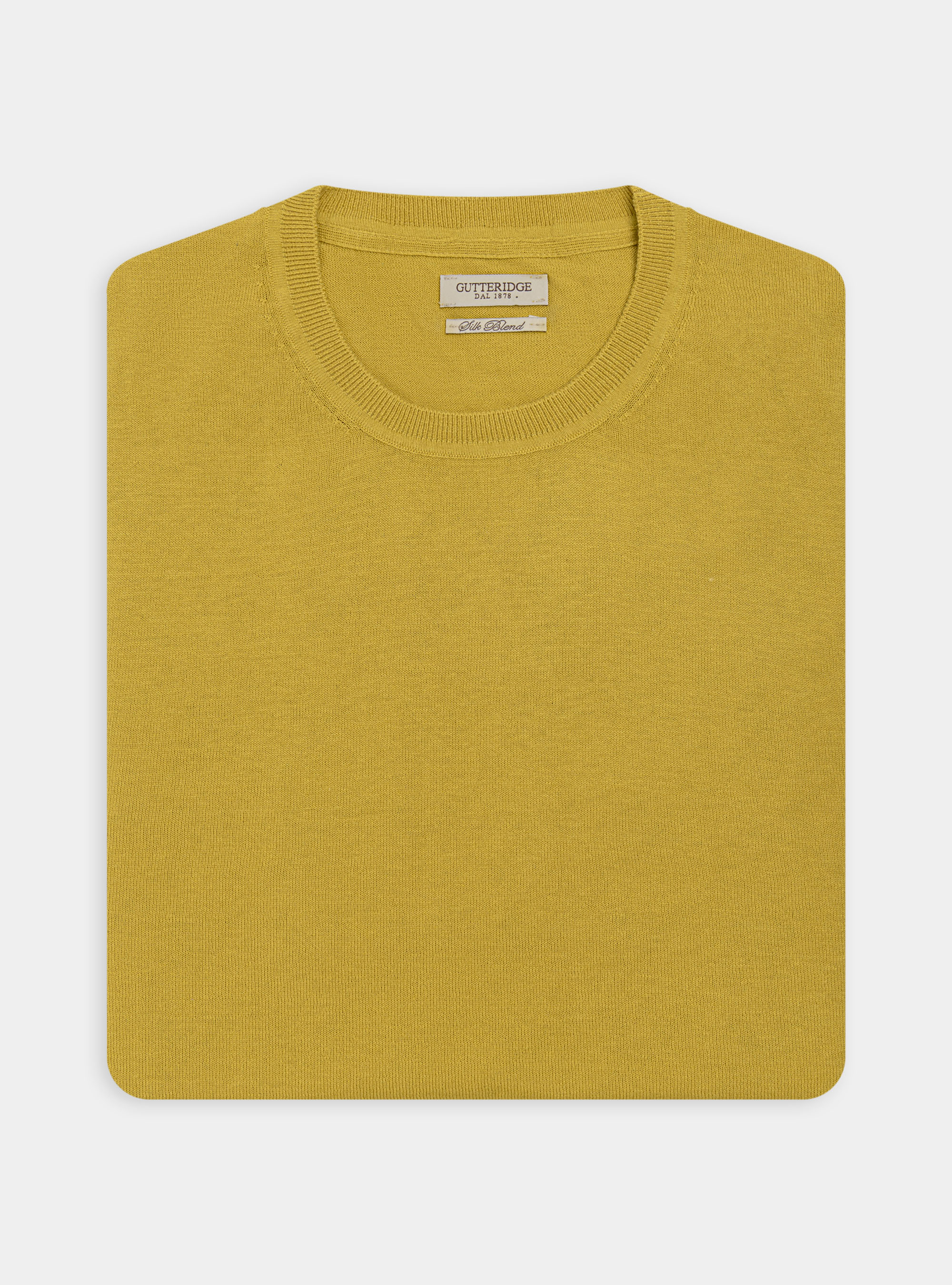 Punto de seda y algod&oacute;n con cuello redondo, 0711C OCRA