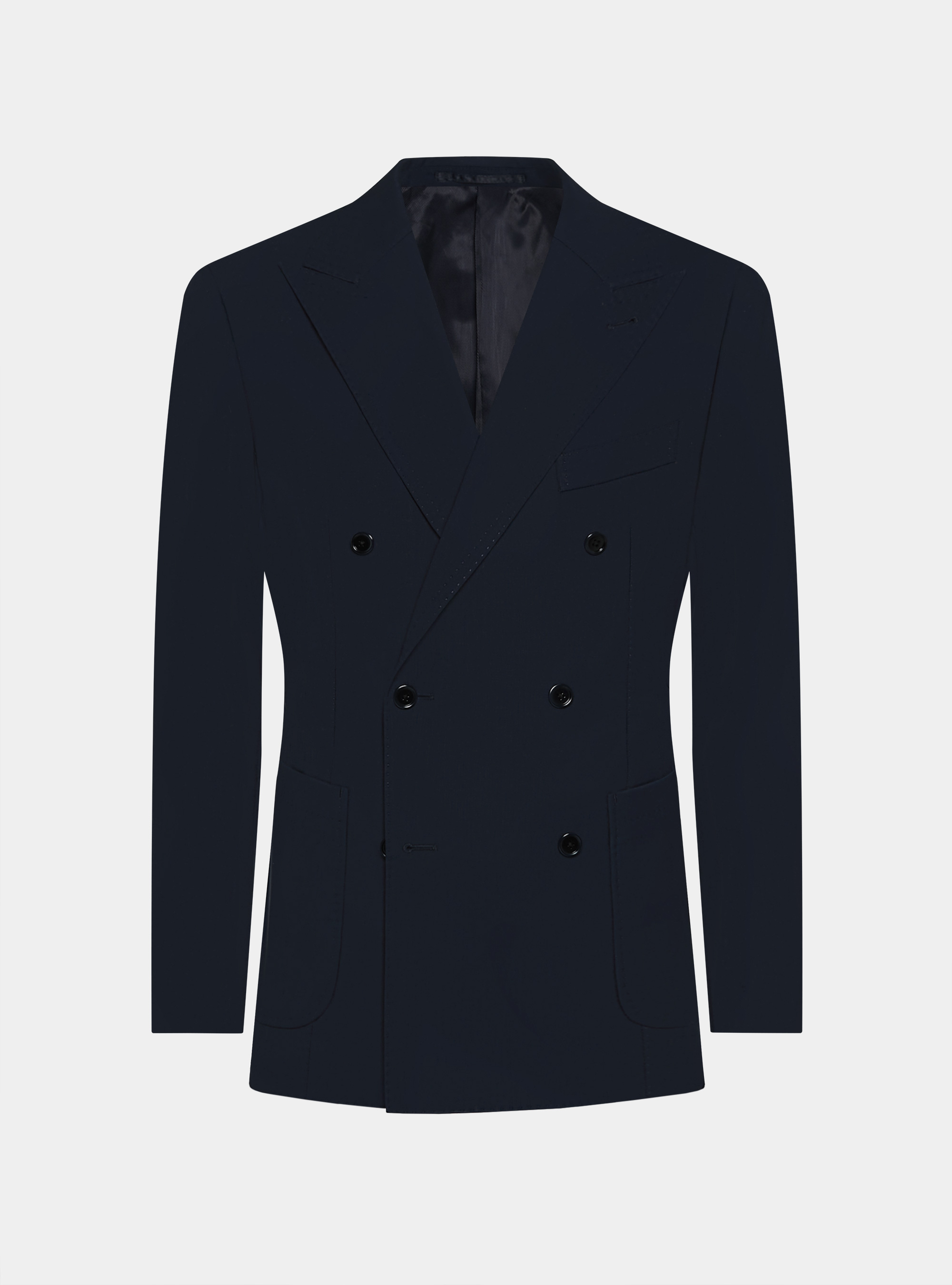 Giacca doppiopetto in pura lana Vitale Barberis Canonico, NAVY