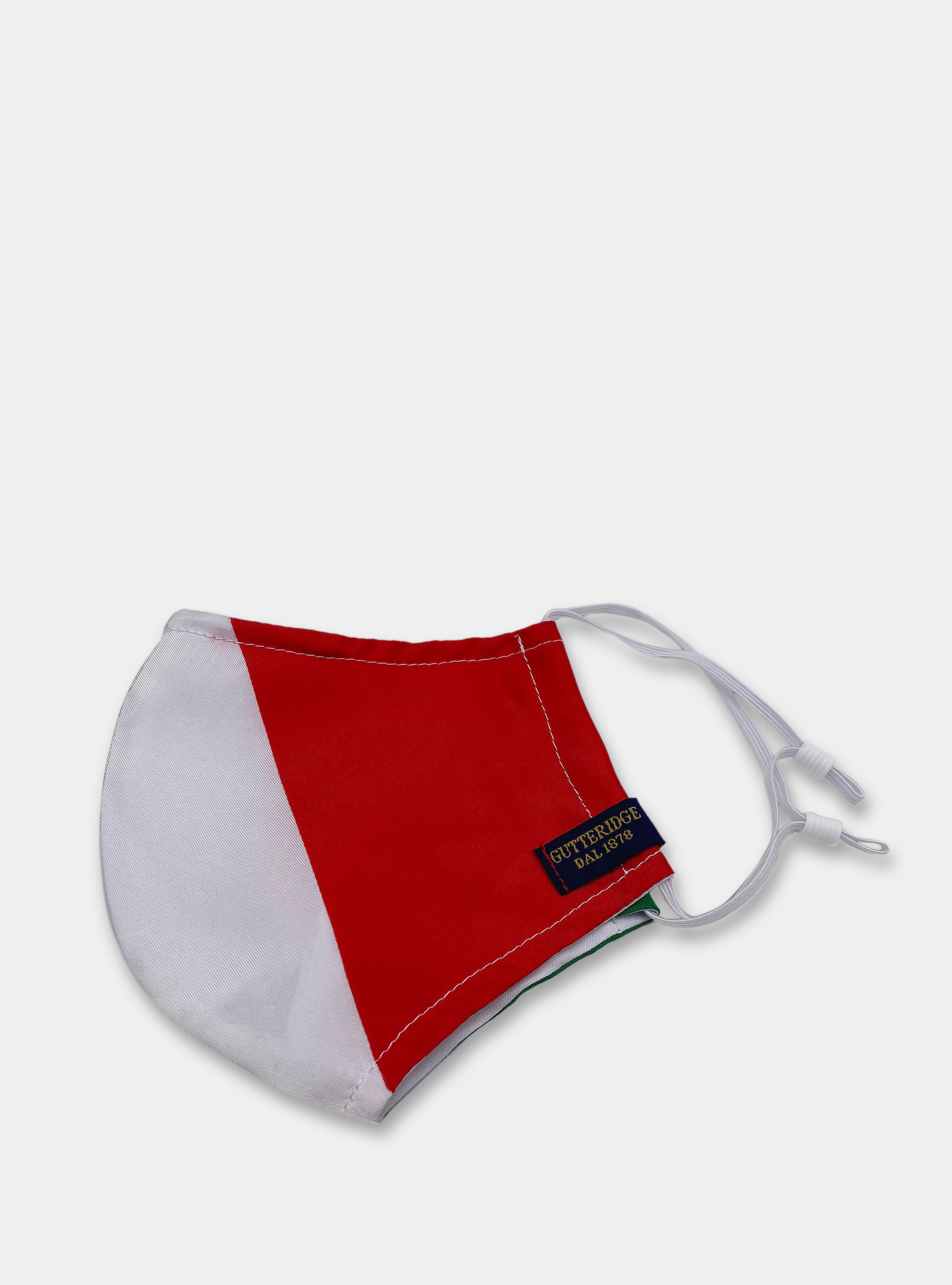 Italian flag mask cover, WHITE