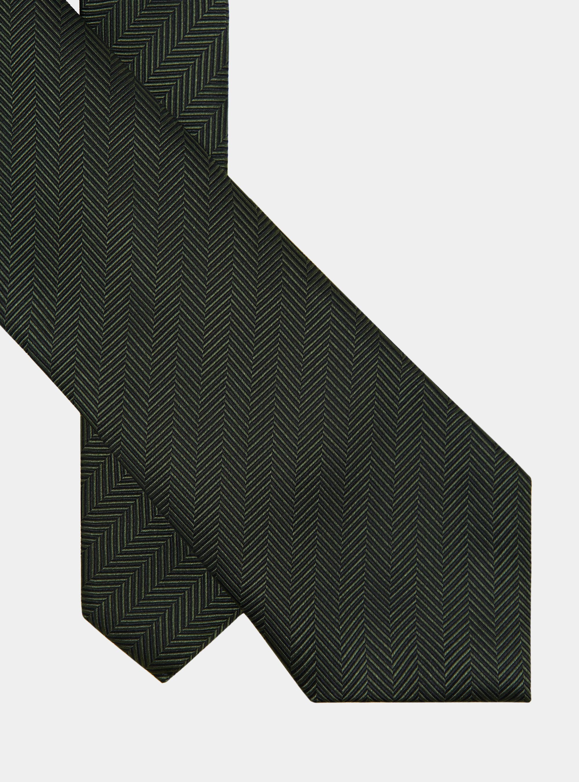 Cravate en soie à chevrons, MILITARE 0609C