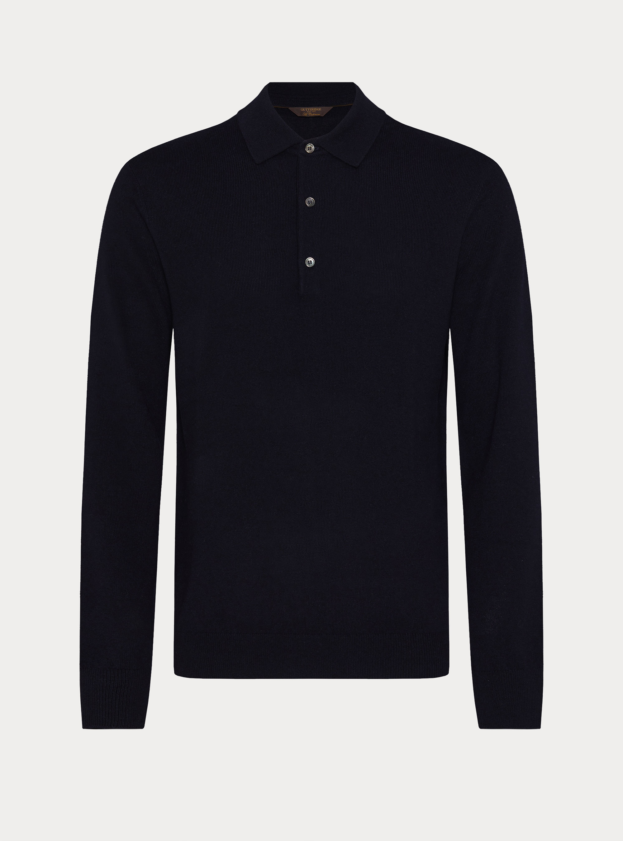 Polo in maglia in lana cashmere m/l, BLU NAVY