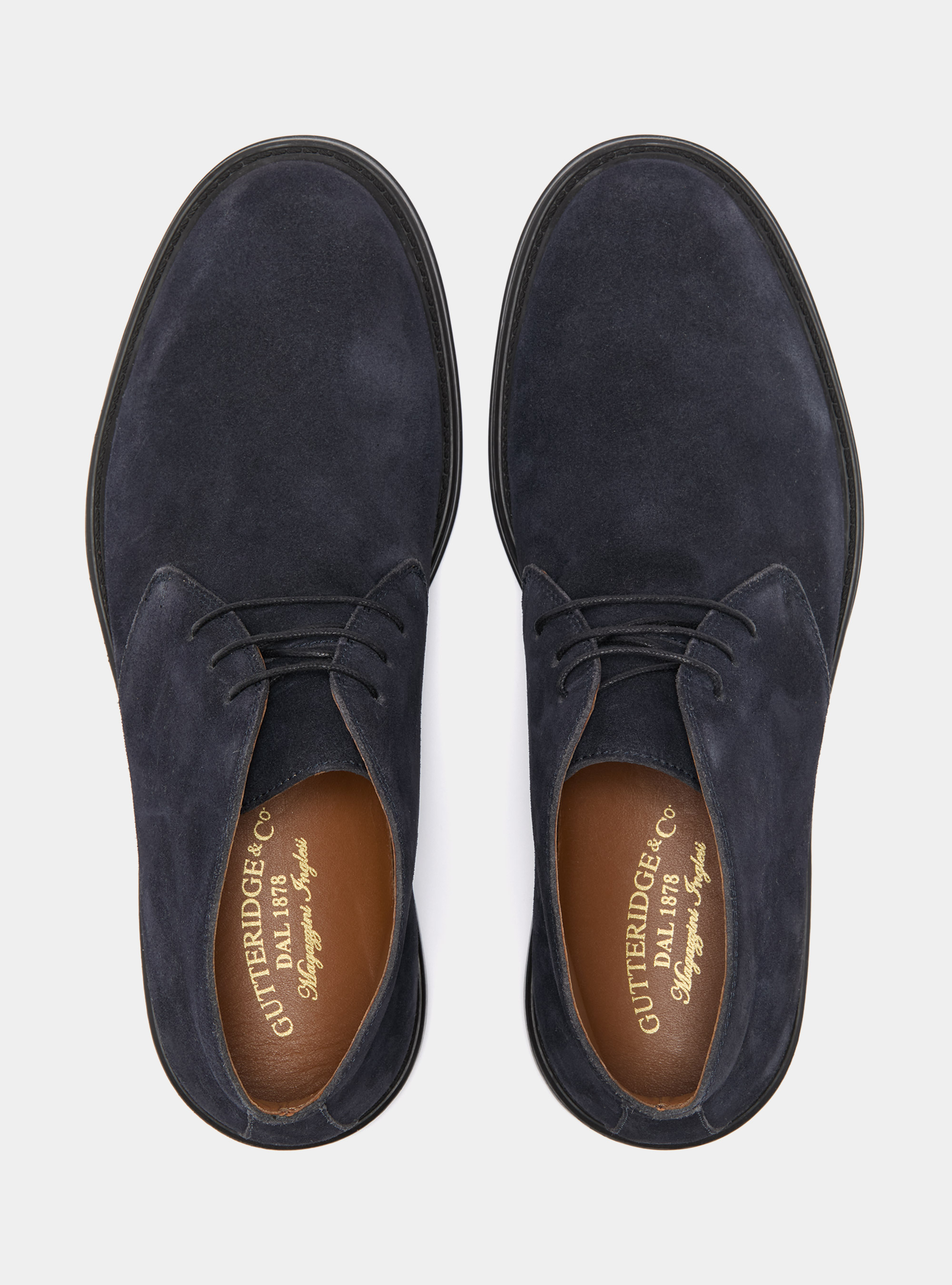 Suede ankle boots, NAVY BLUE