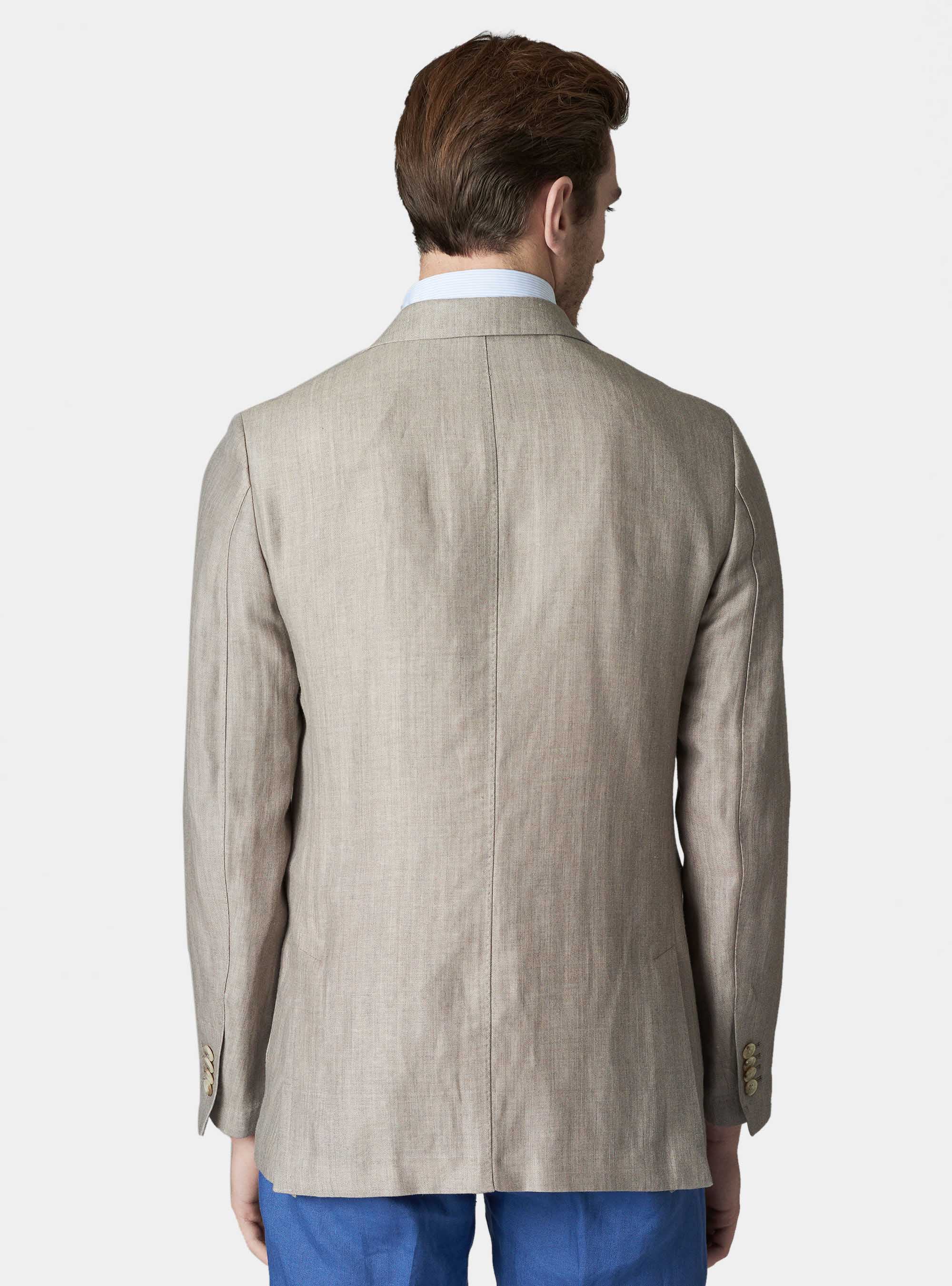 Giacca in misto lino delavè, ECRU