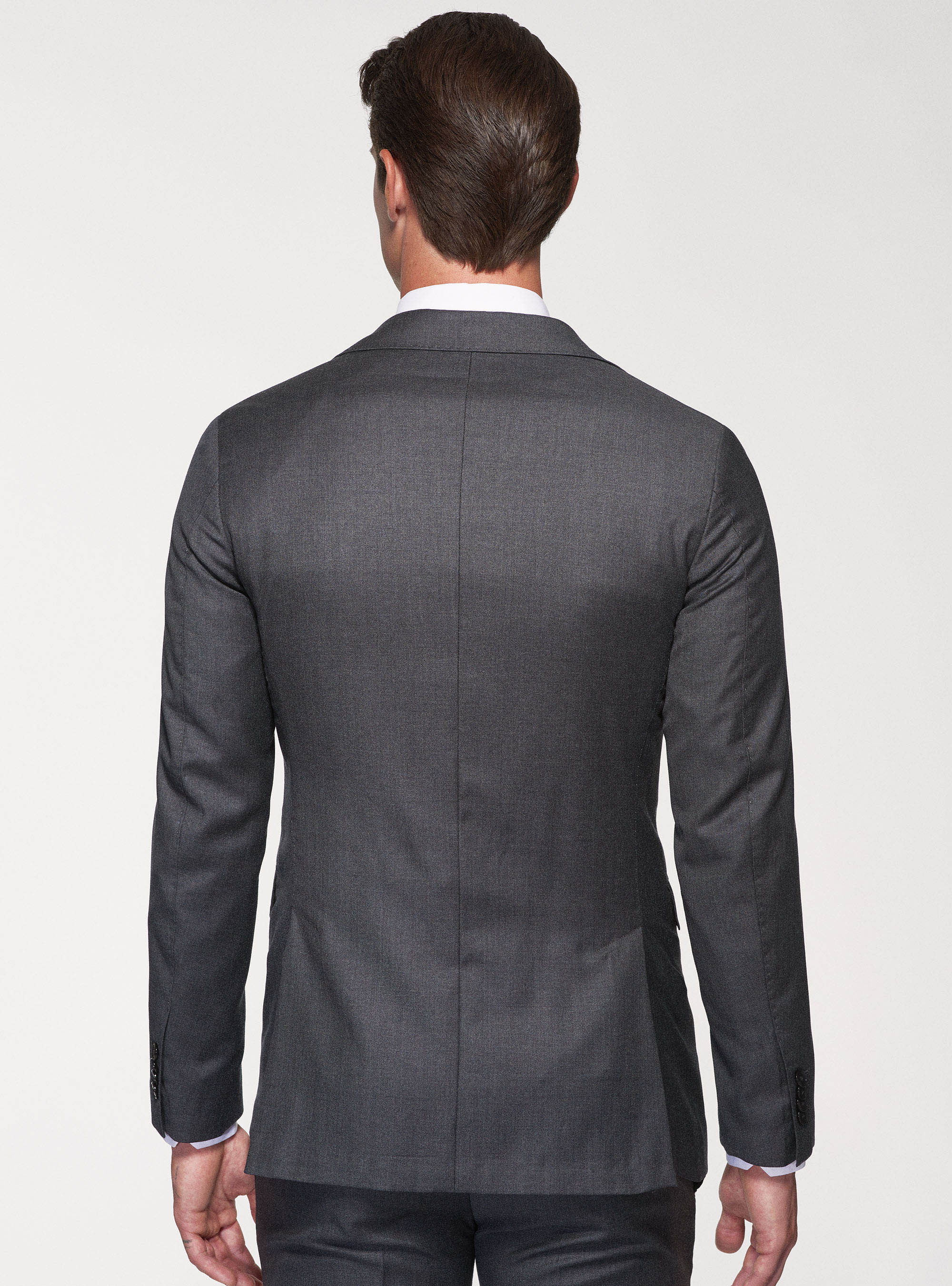 Giacca per abito in pura lana superfine 110's Vitale Barberis Canonico, ASFALTO