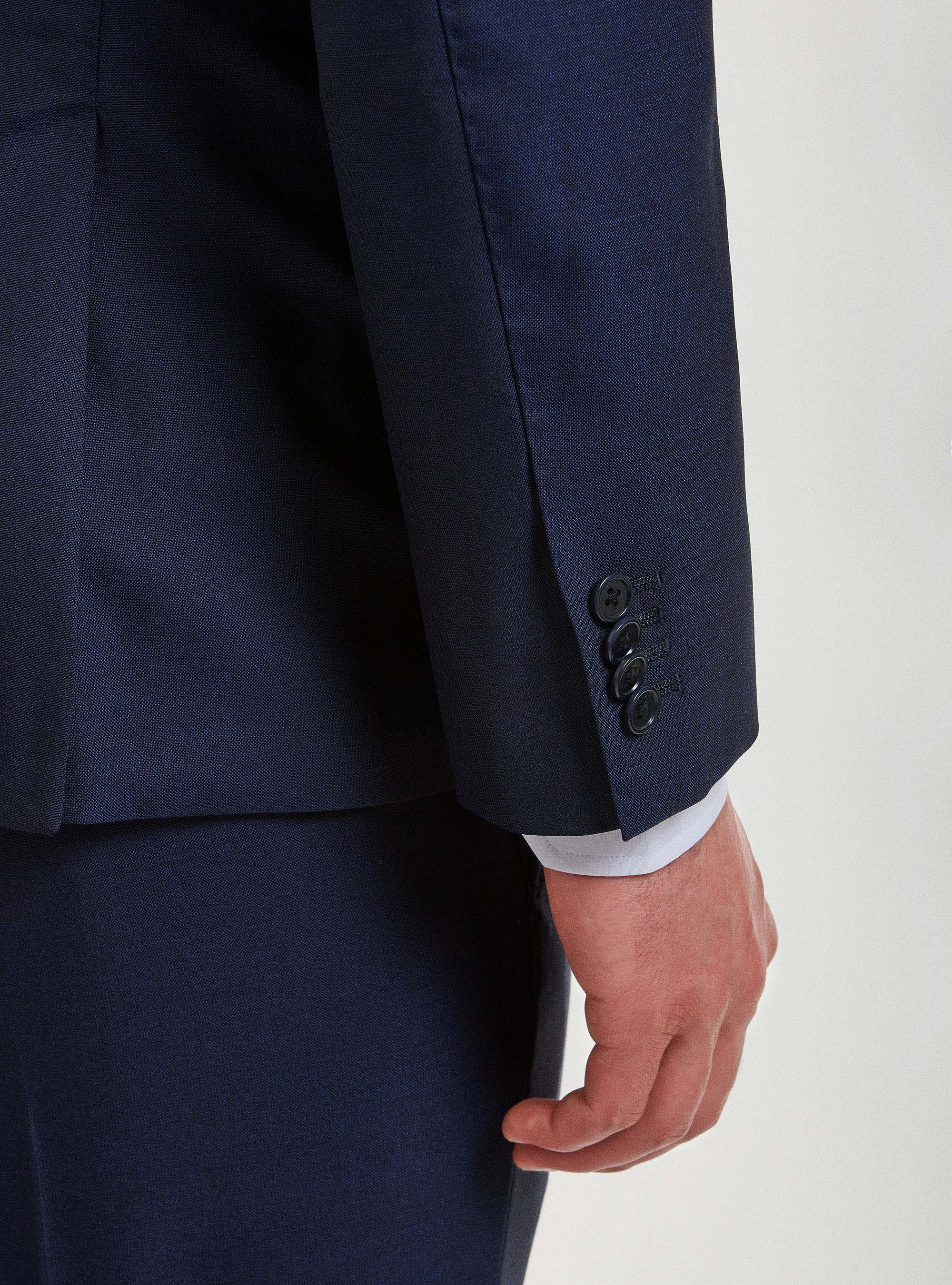 Pure wool suit blazer Vitale Barberis Canonico, NAVY BLUE