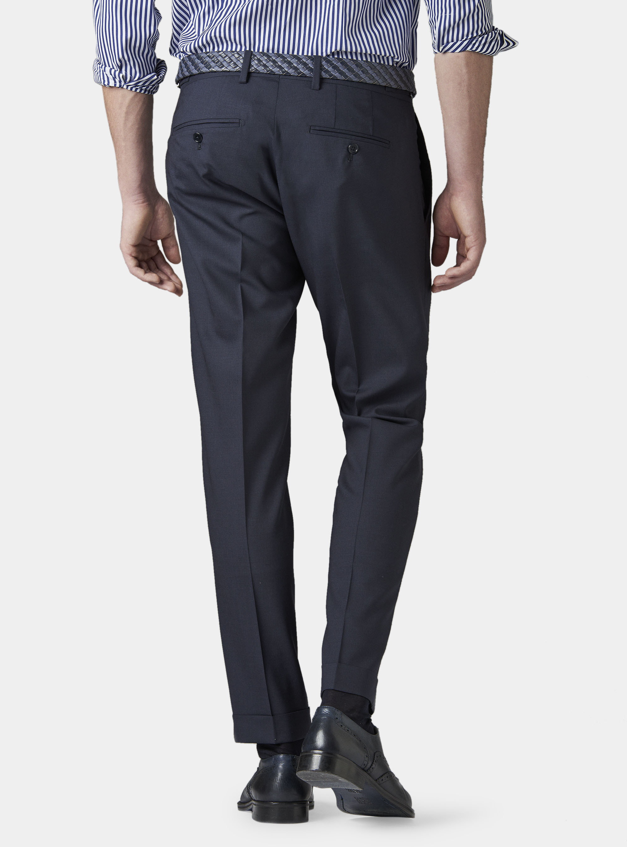 Pantaloni doppia pinces in fresco lana | Gutteridge | Mid Season Uomo