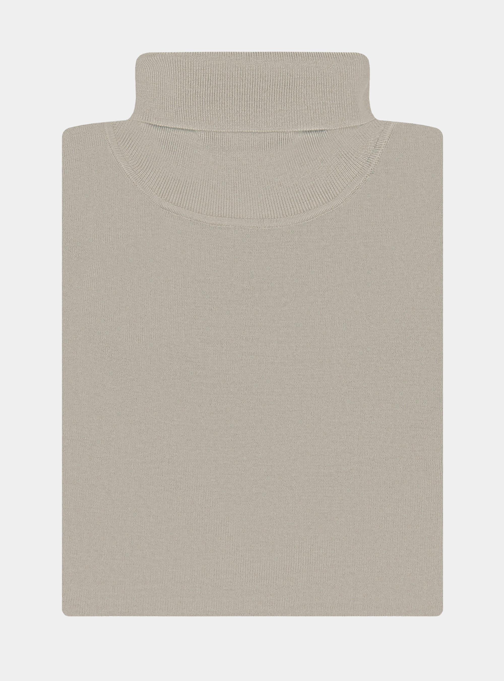 Dolcevita in pura lana merino extrafine, SABBIA