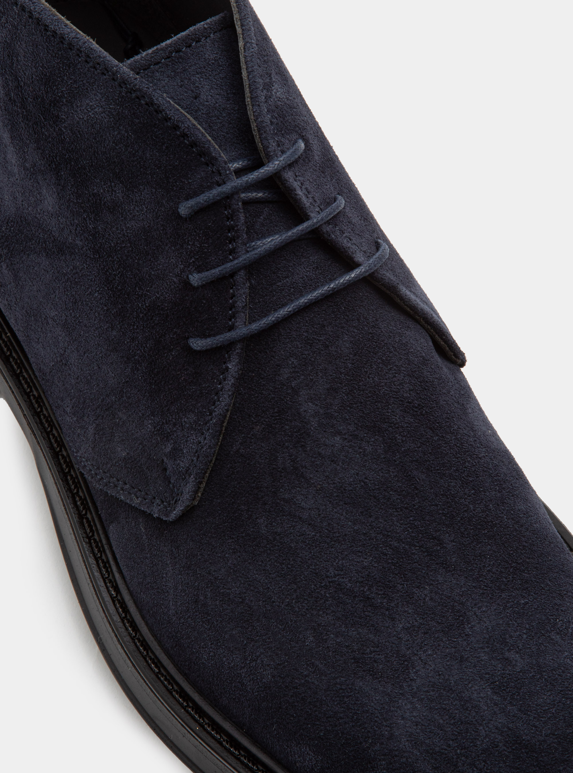 Polacchino in suede, BLU NAVY