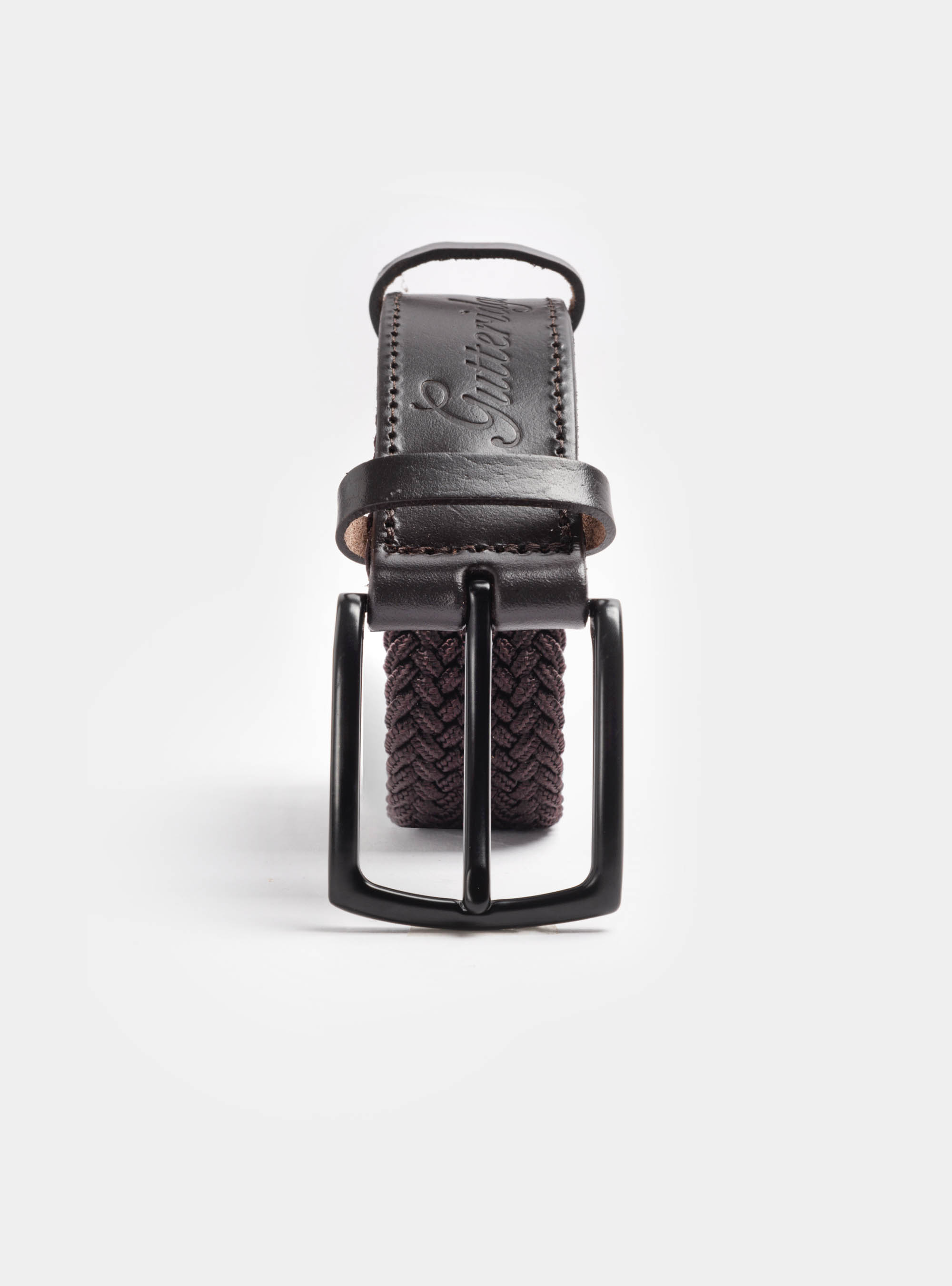 Cintura elastica tinta unita, MARRONE