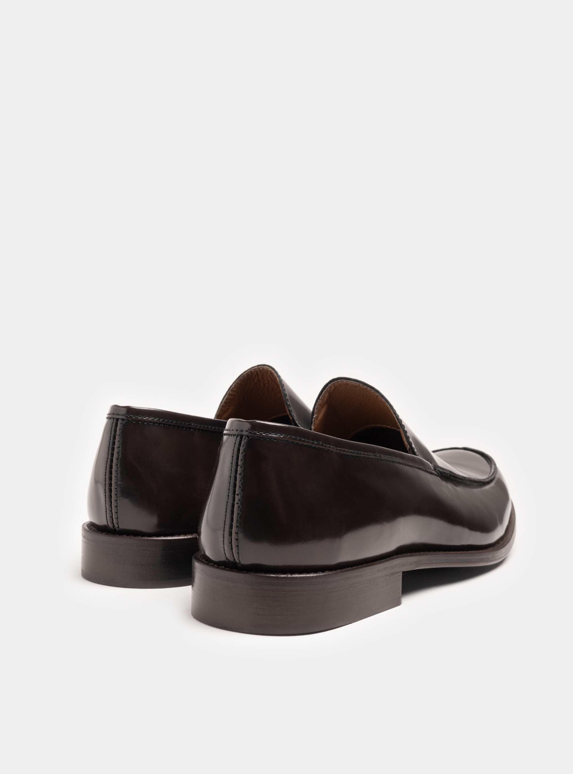 Smooth leather moccasins, BROWN