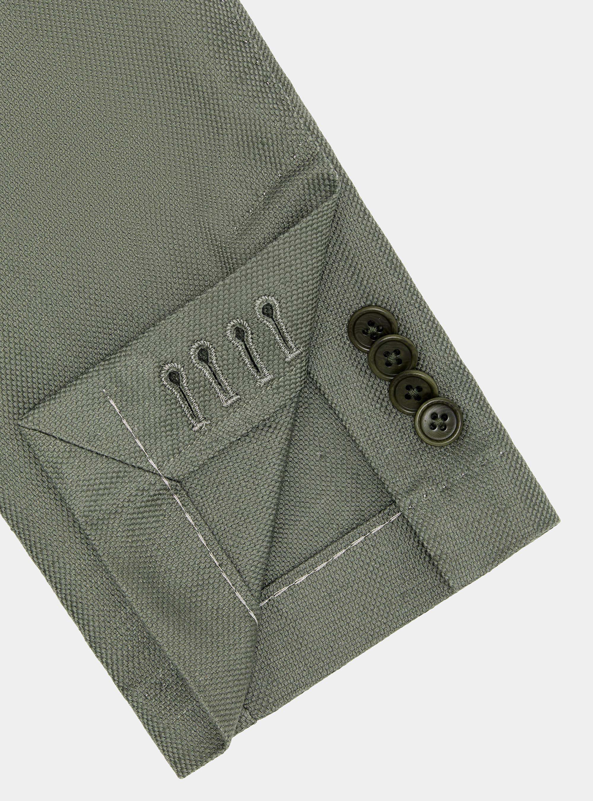 Giacca in cotone e lino, SALVIA 0602C