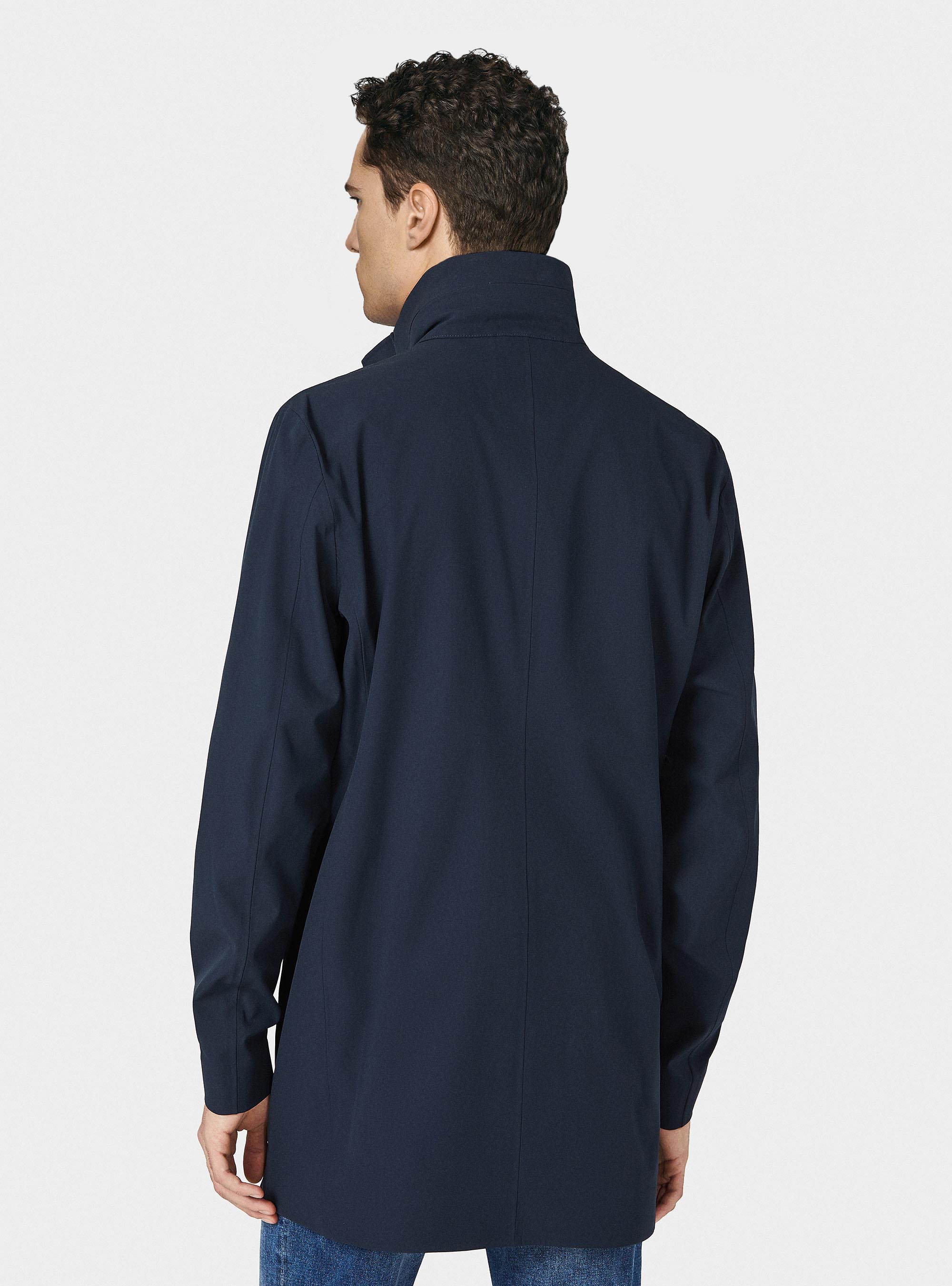 Parka GT01 in tessuto tecnico, BLU NAVY